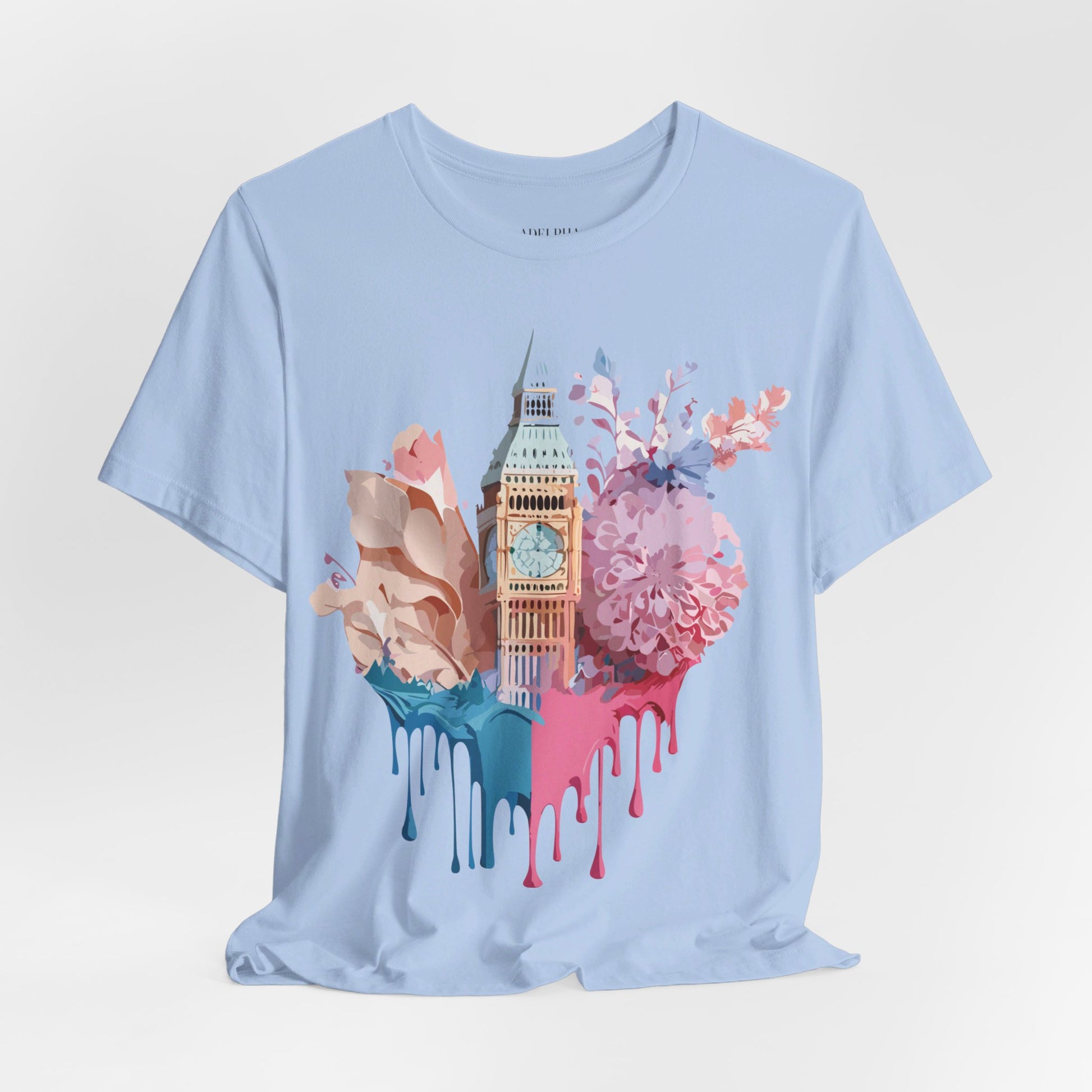 Natural Cotton Tee Shirt - Beautiful Places Collection - London Printify