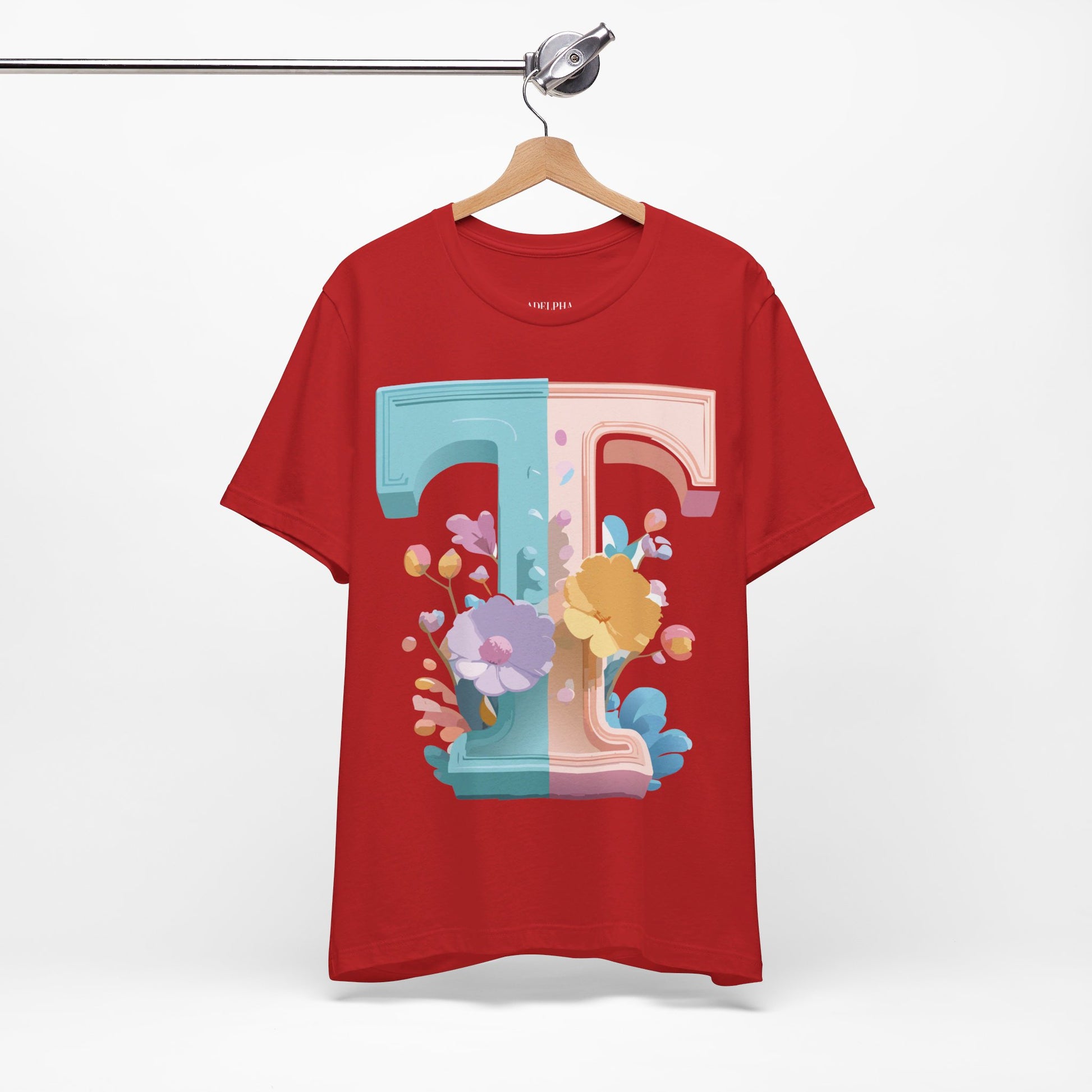 Natural Cotton Tee Shirt - Letters Collection - T Printify