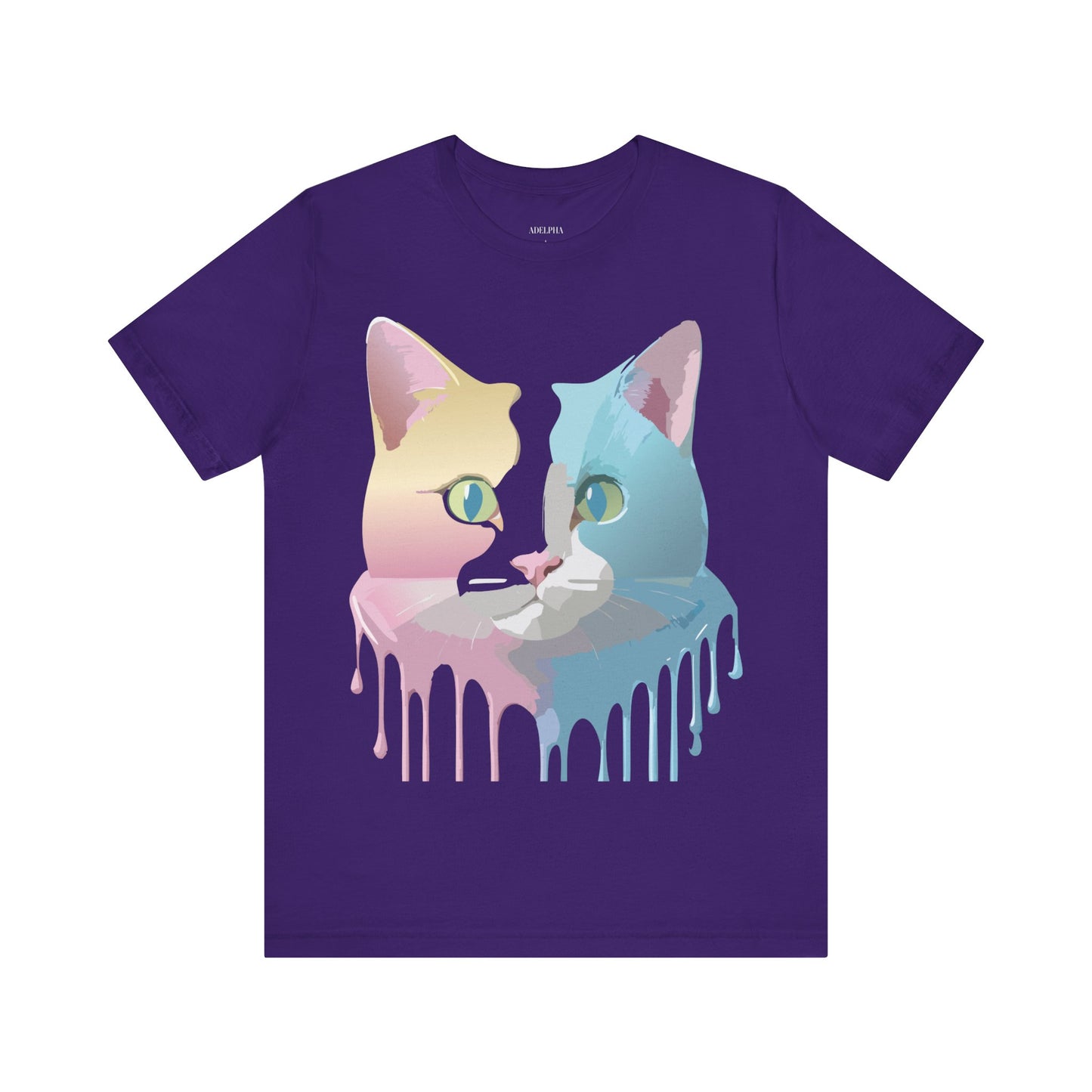Natural Cotton Tee Shirt with Cat Printify