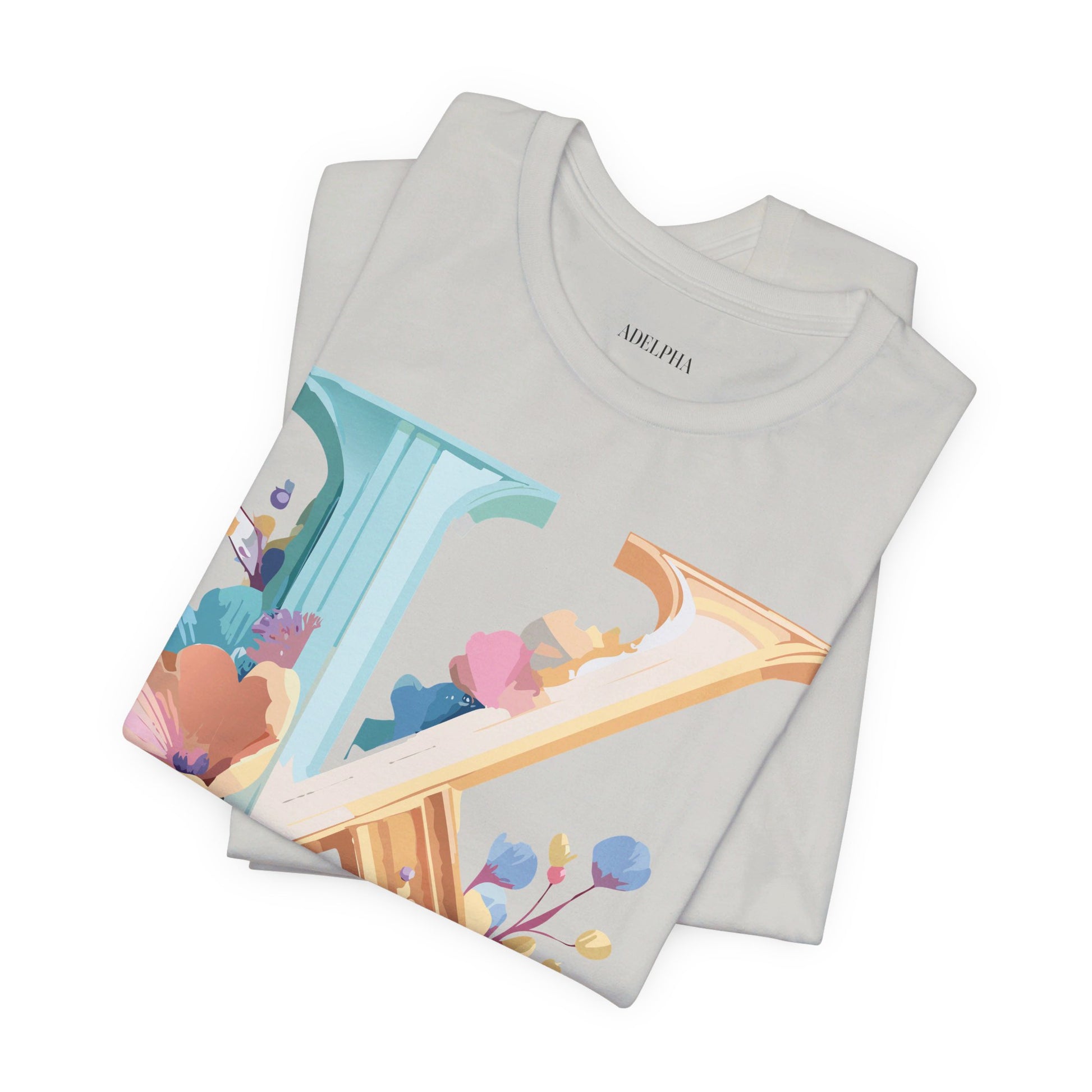 Natural Cotton Tee Shirt - Letters Collection - K Printify