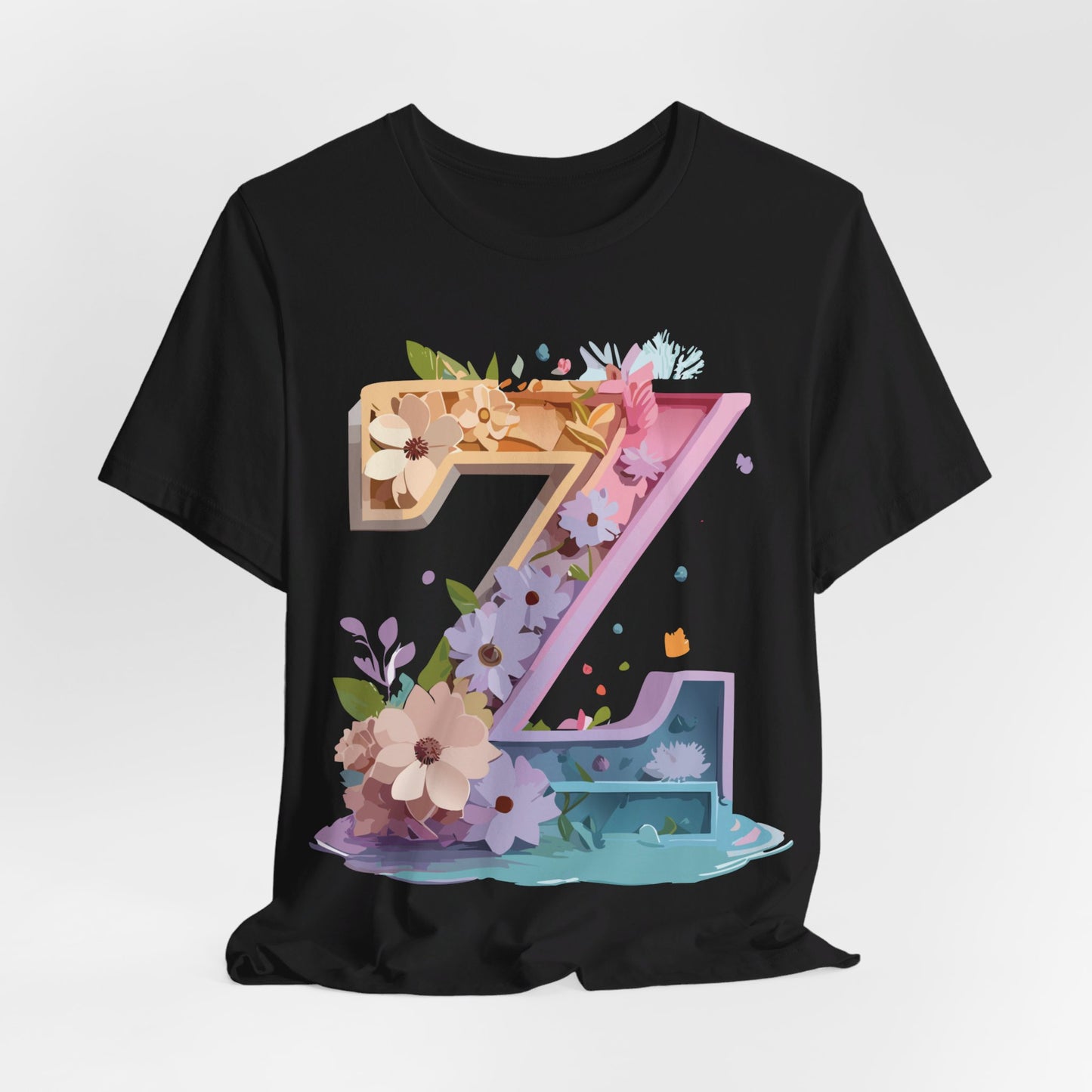Natural Cotton Tee Shirt - Letters Collection - Z Printify