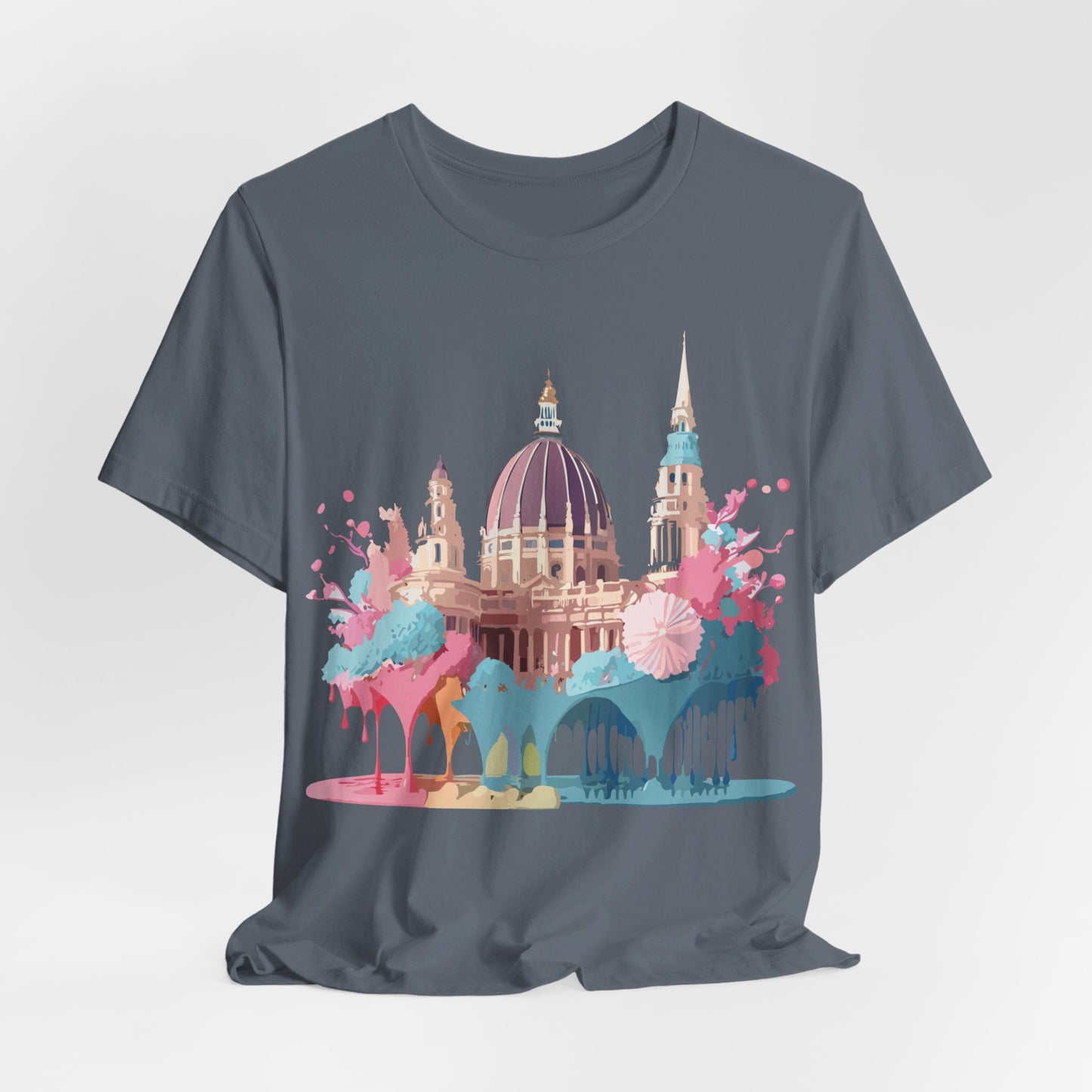 Natural Cotton Tee Shirt - Beautiful Places Collection - Vienna Printify