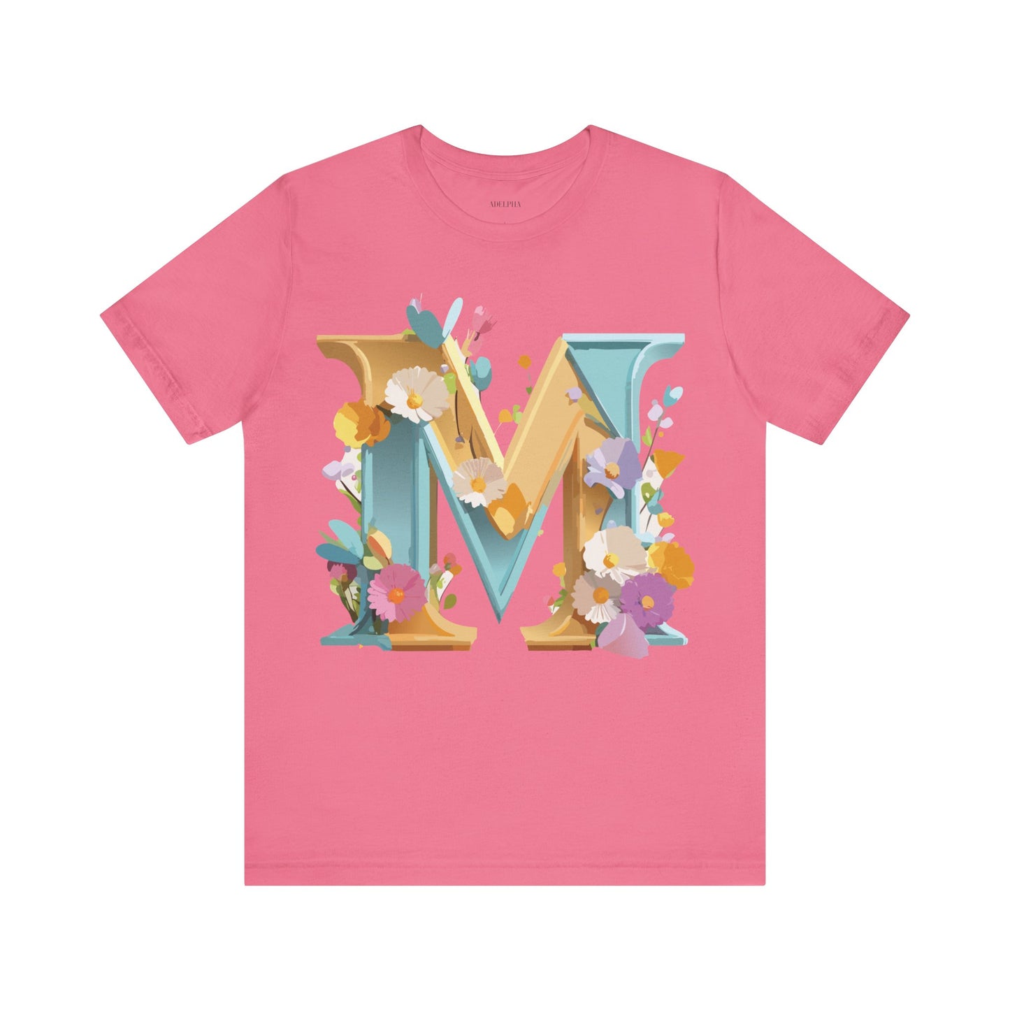 Natural Cotton Tee Shirt - Letters Collection - M Printify