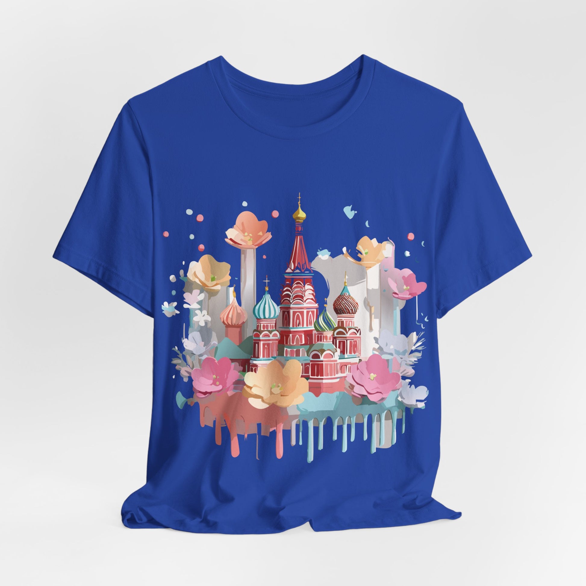 Natural Cotton Tee Shirt - Beautiful Places Collection - Moscow Printify