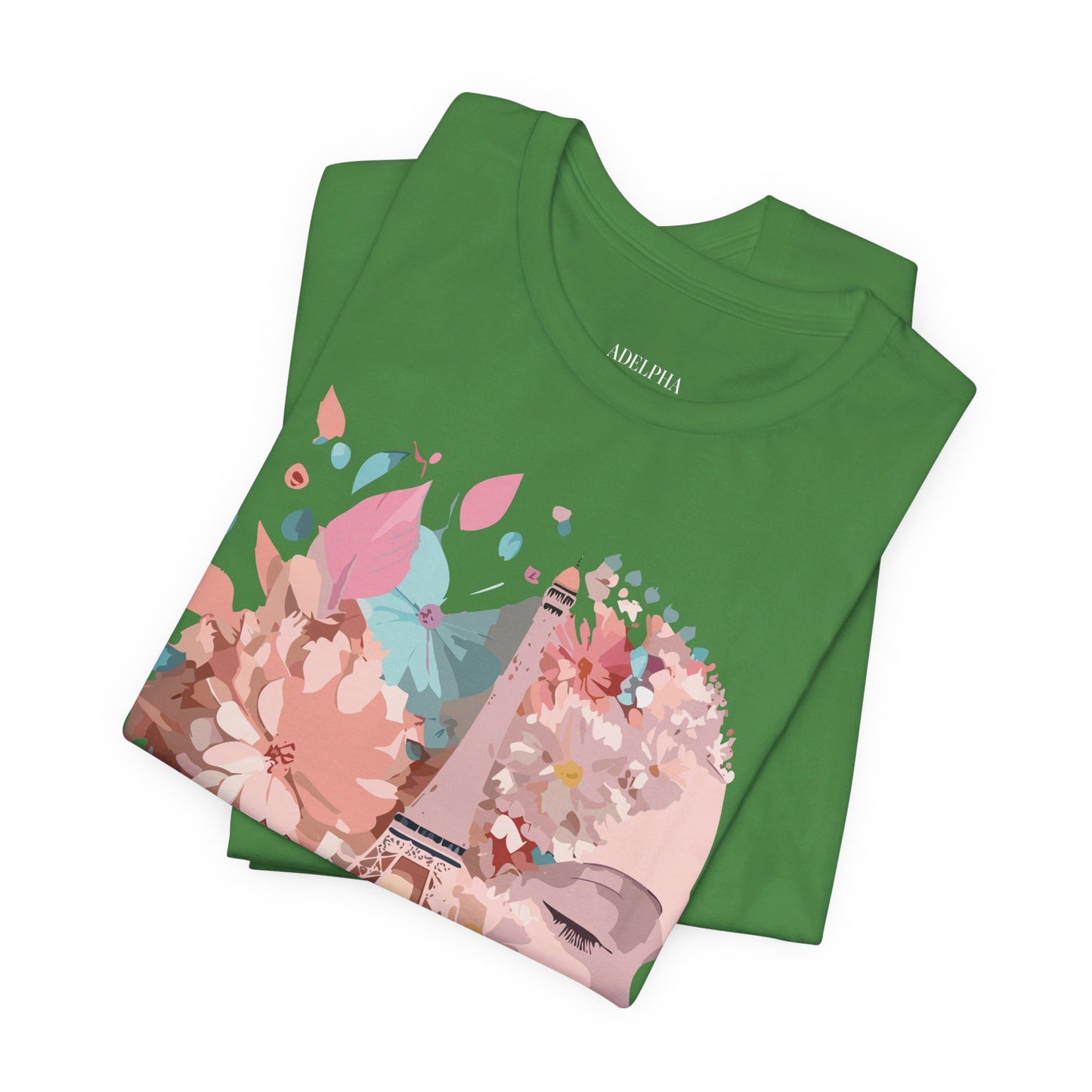 Natural Cotton Tee Shirt - Beautiful Places Collection - Paris Printify