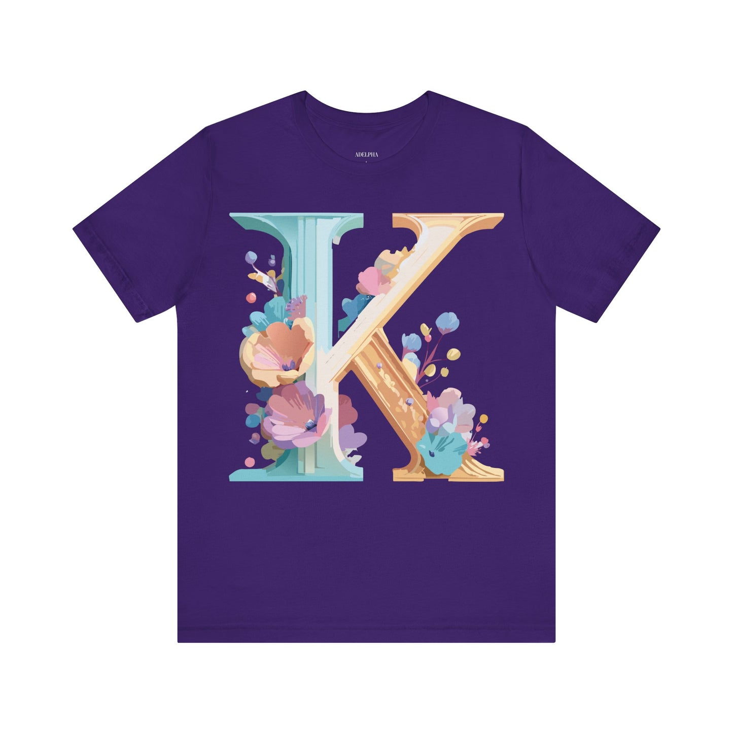 Natural Cotton Tee Shirt - Letters Collection - K Printify