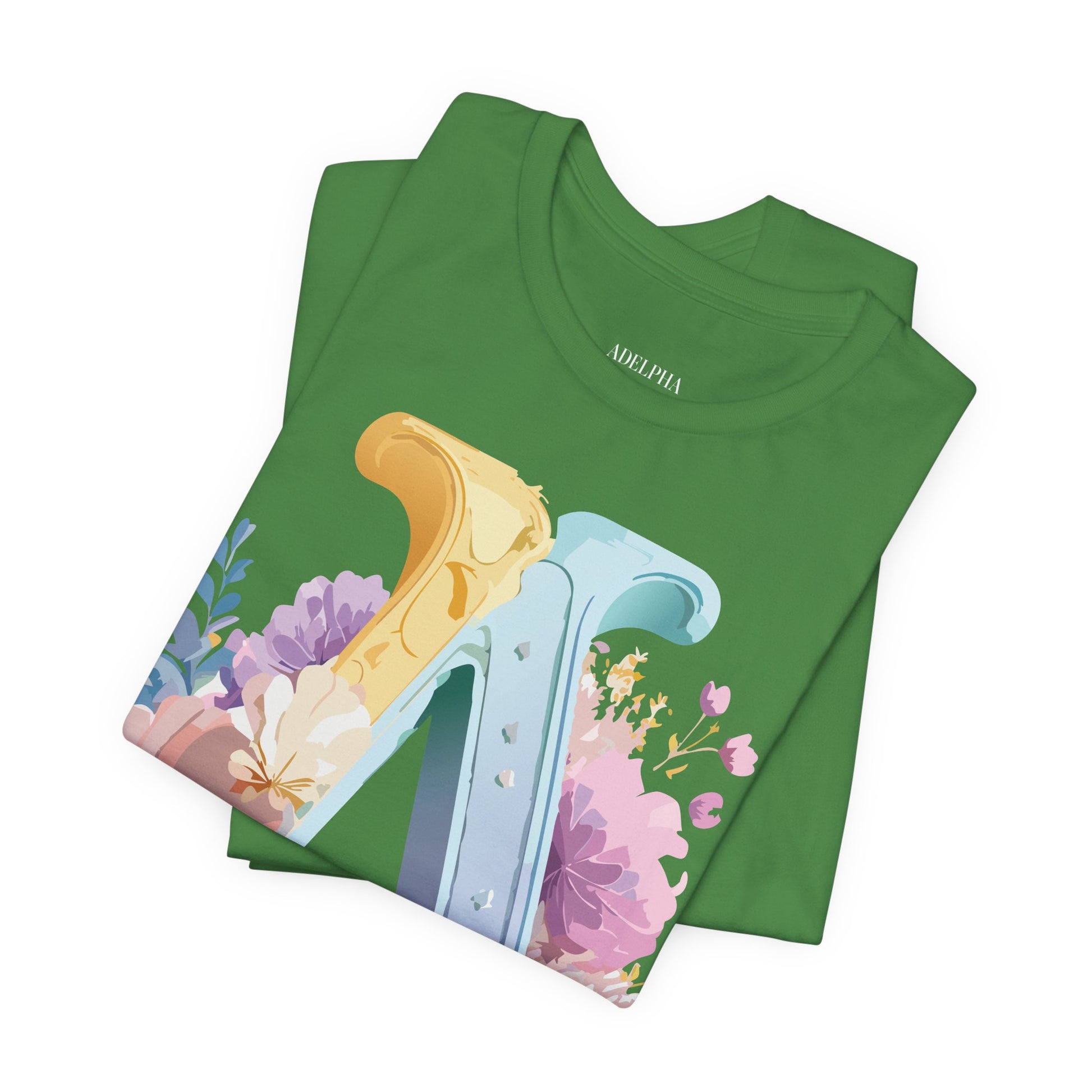 Natural Cotton Tee Shirt - Letters Collection - A Printify