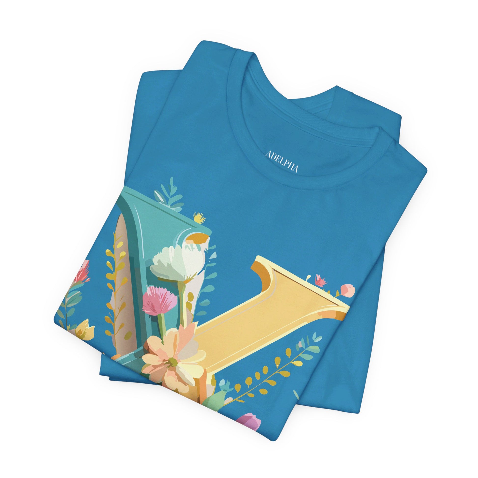Natural Cotton Tee Shirt - Letters Collection - X Printify