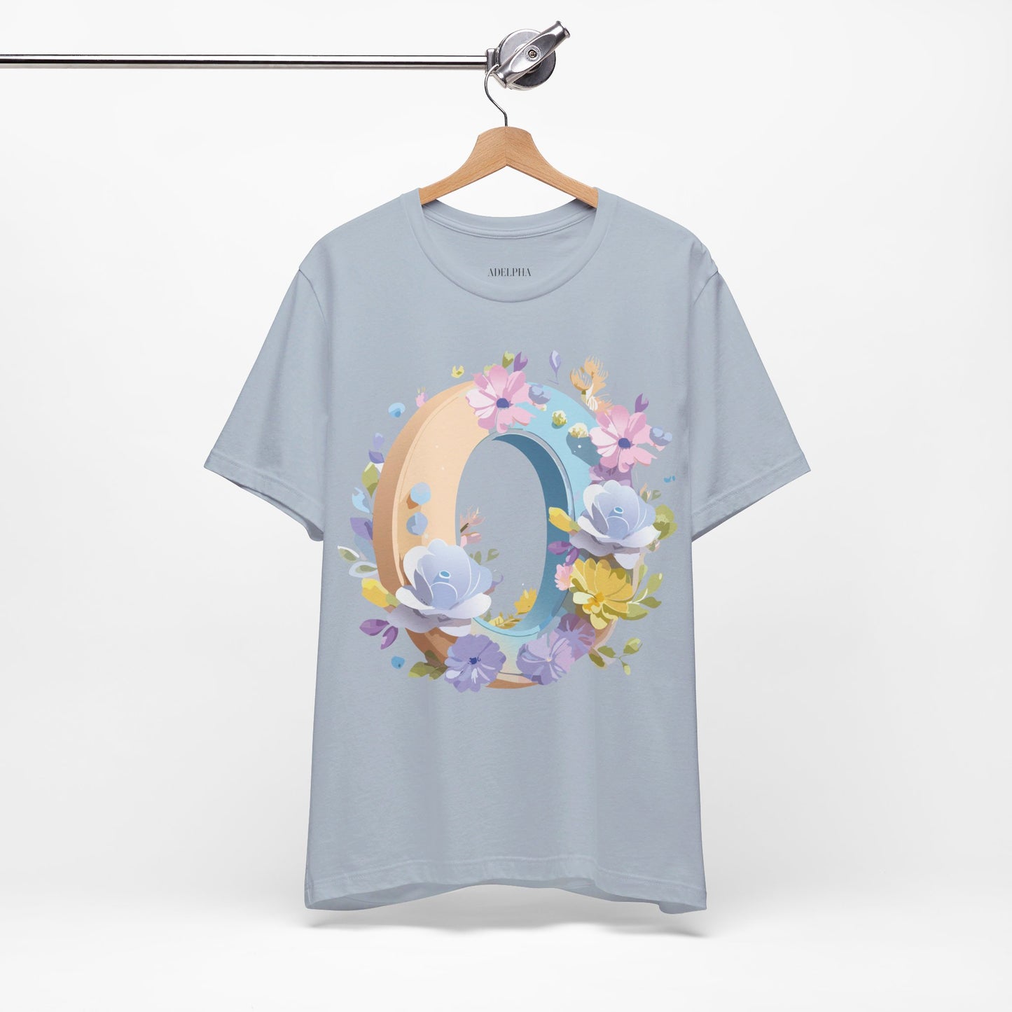Natural Cotton Tee Shirt - Letters Collection - O Printify