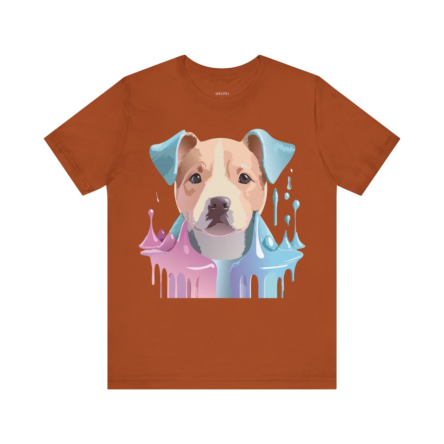 Natural Cotton Tee Shirt with Dog Printify