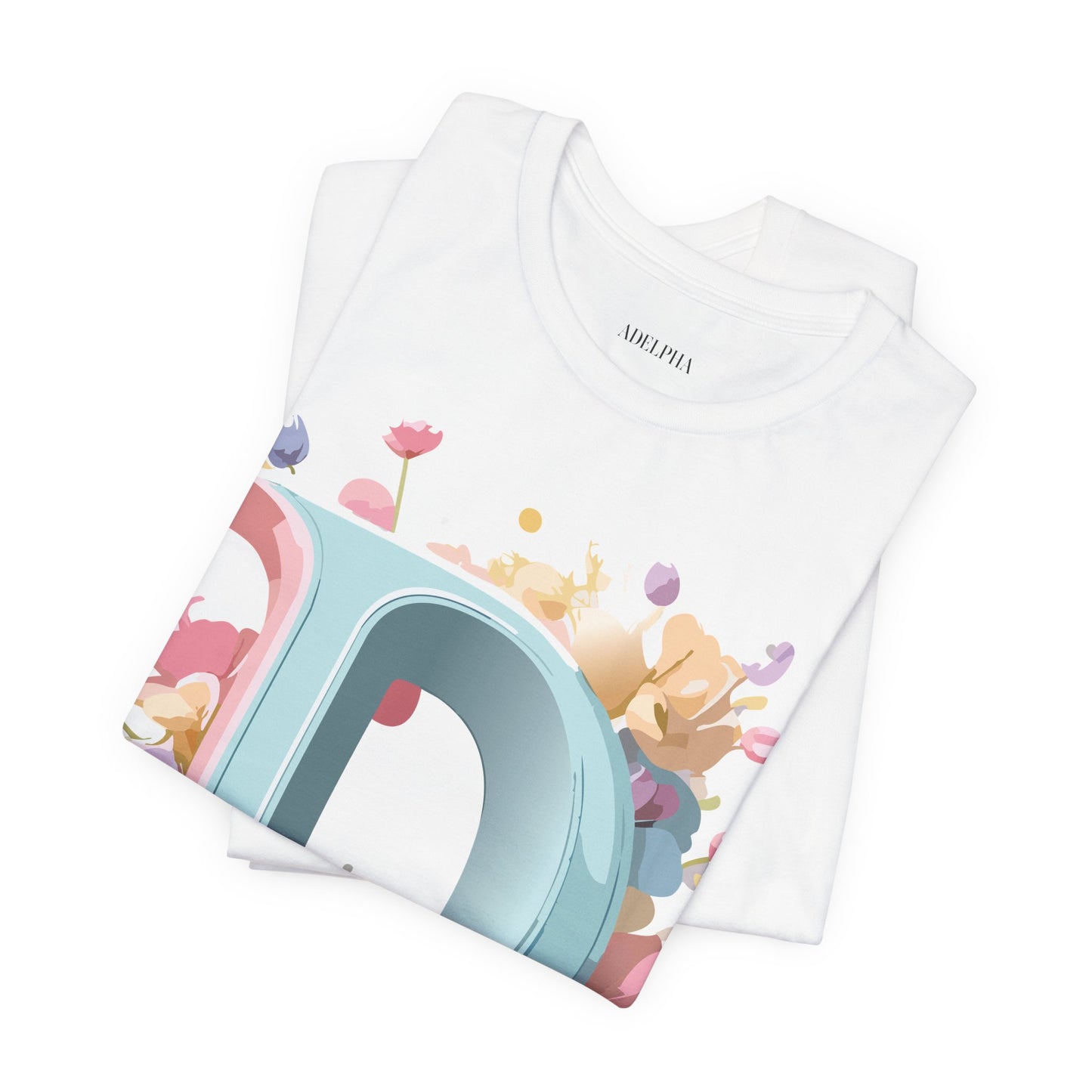Natural Cotton Tee Shirt - Letters Collection - D Printify