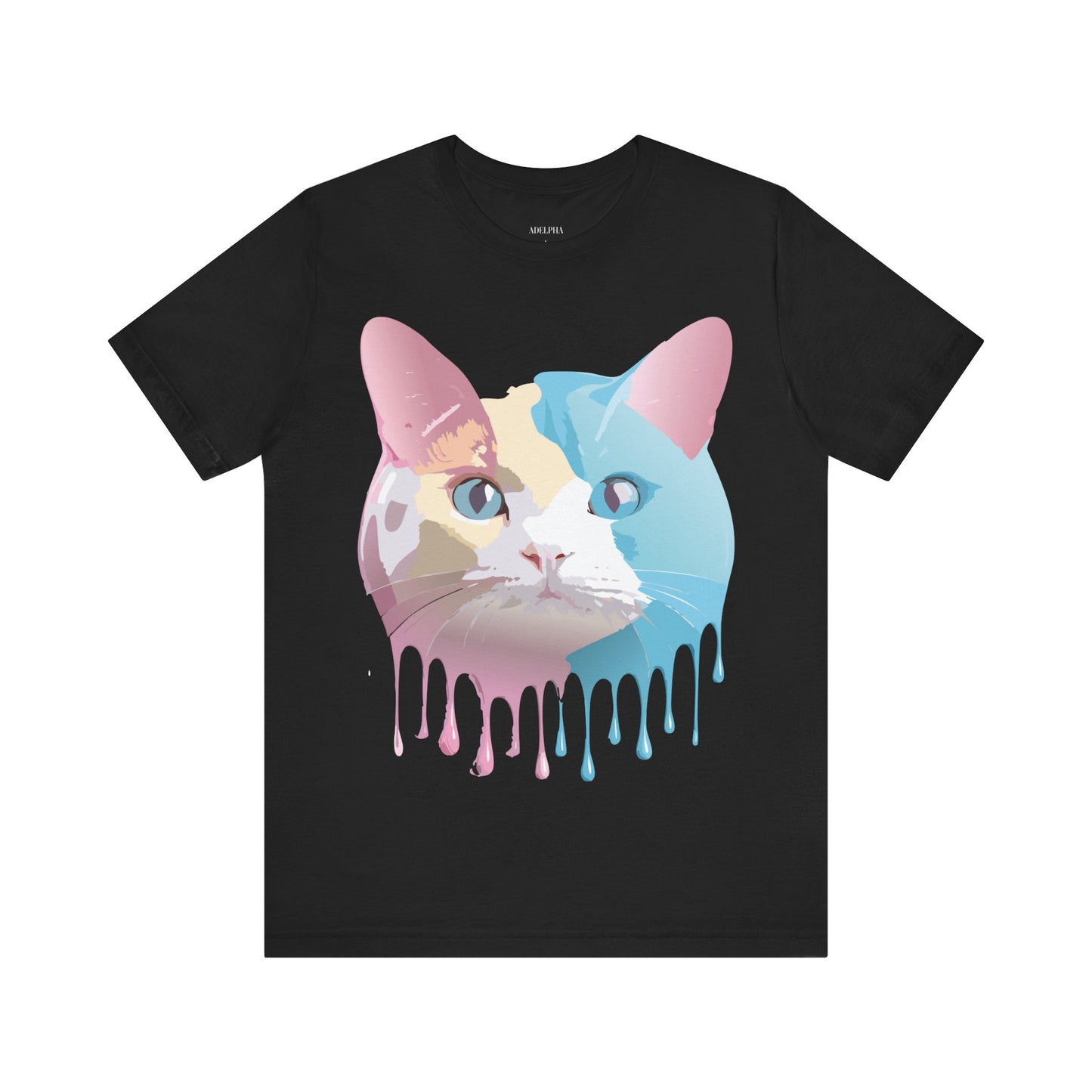 Natural Cotton Tee Shirt with Cat Printify