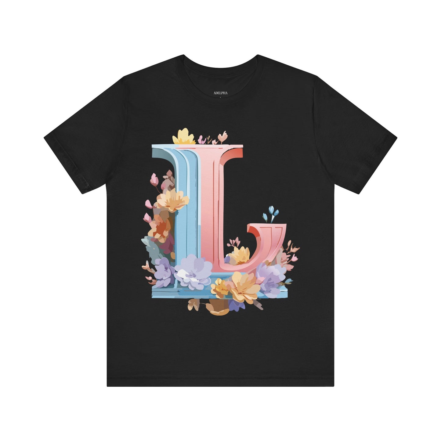 Natural Cotton Tee Shirt - Letters Collection - L Printify