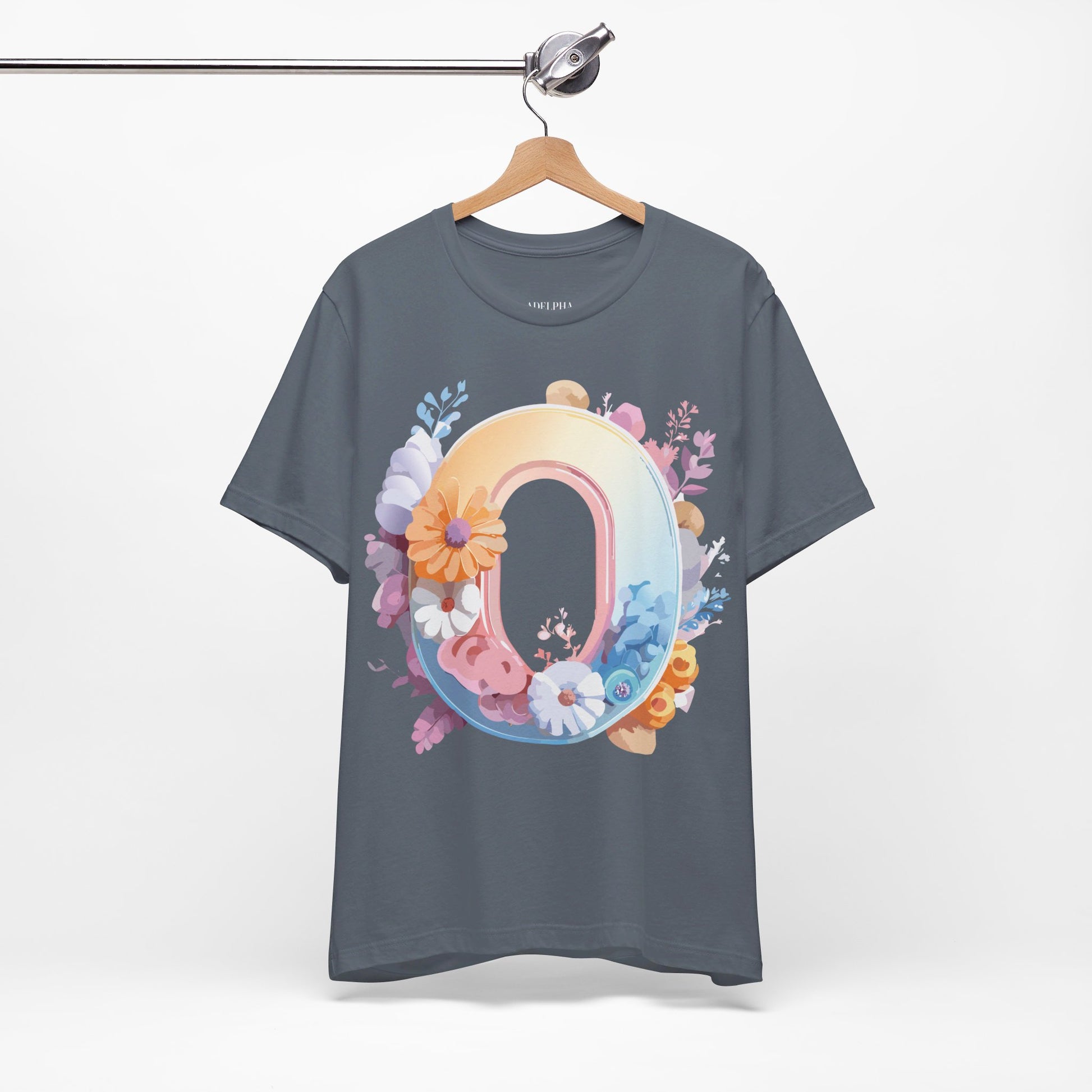 Natural Cotton Tee Shirt - Letters Collection - O Printify