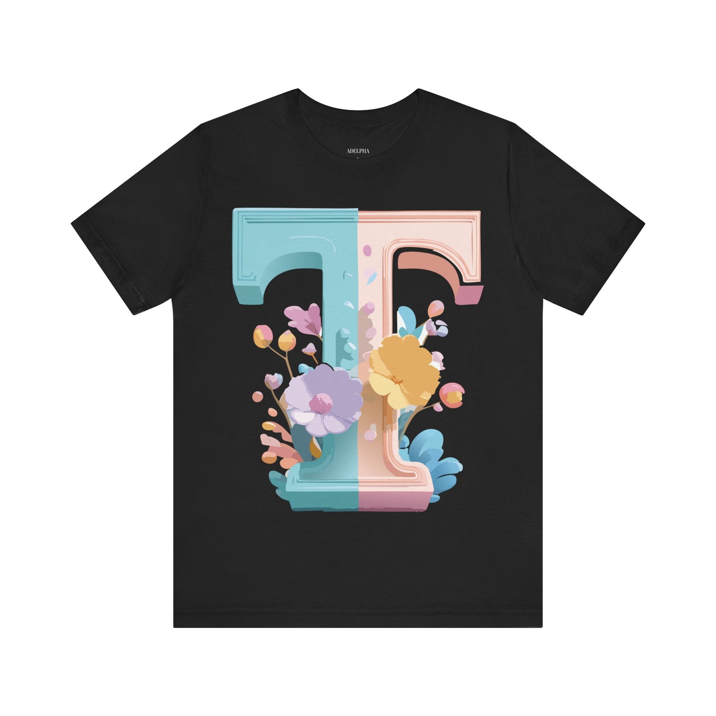 Natural Cotton Tee Shirt - Letters Collection - T Printify
