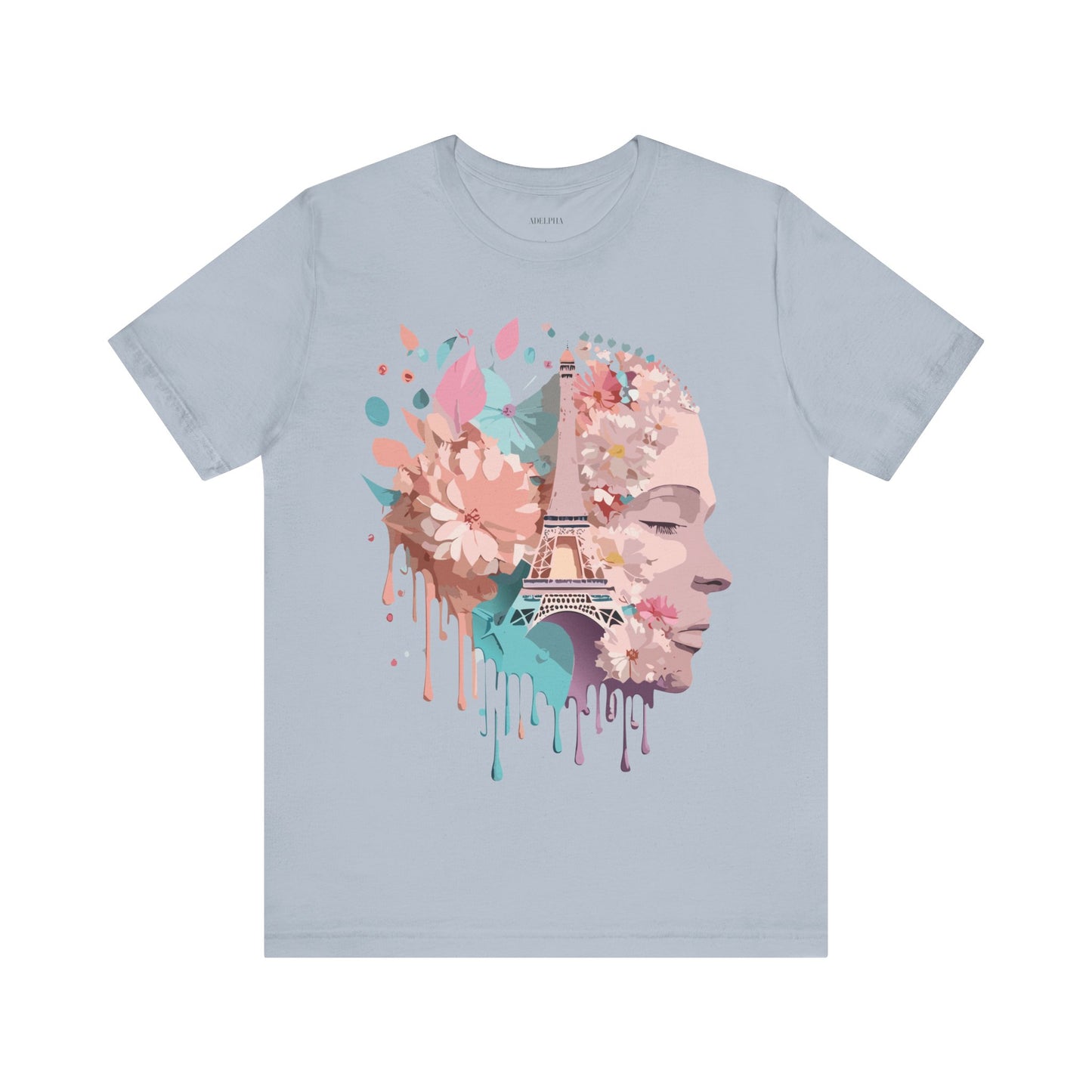 Natural Cotton Tee Shirt - Beautiful Places Collection - Paris Printify