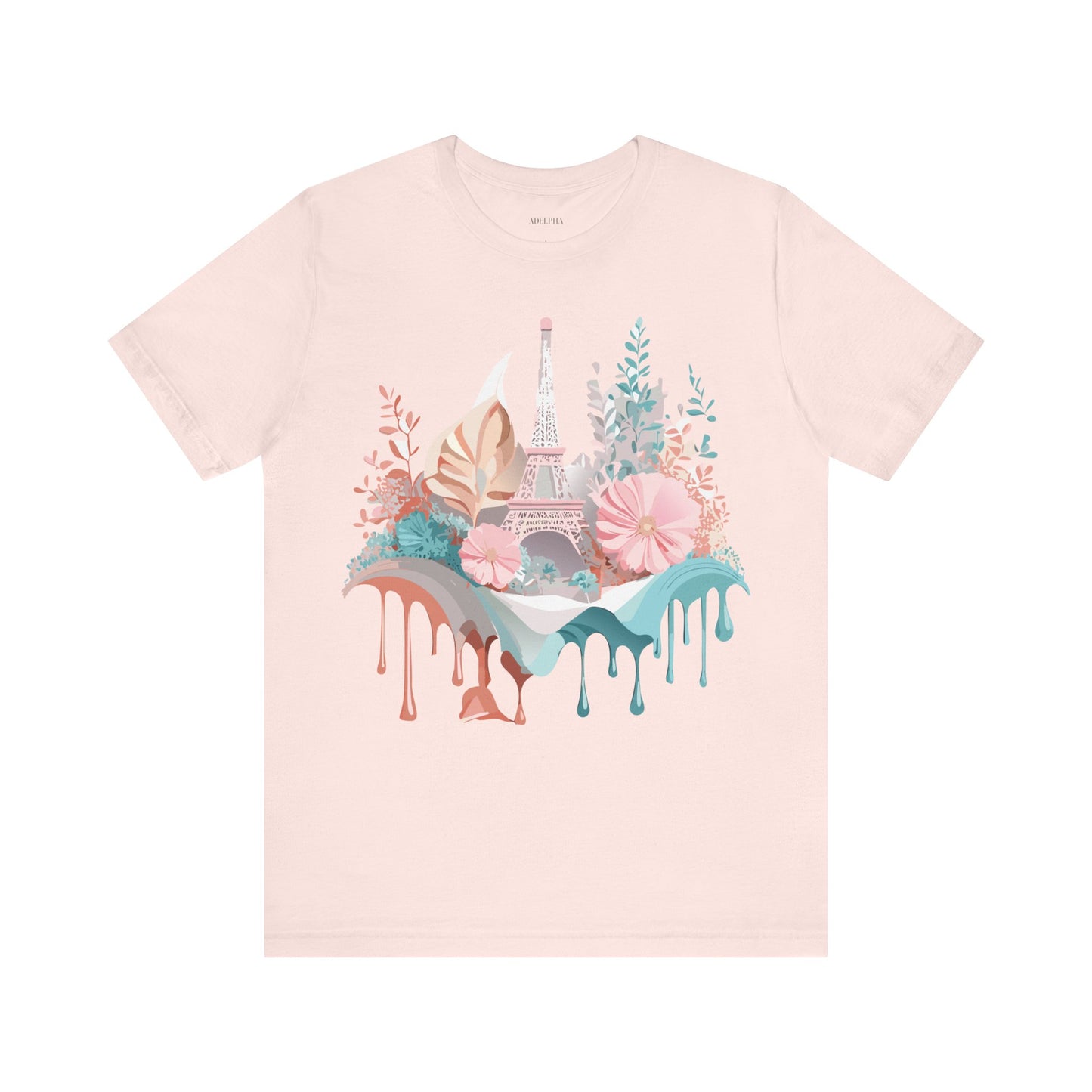 Natural Cotton Tee Shirt - Beautiful Places Collection - Paris Printify