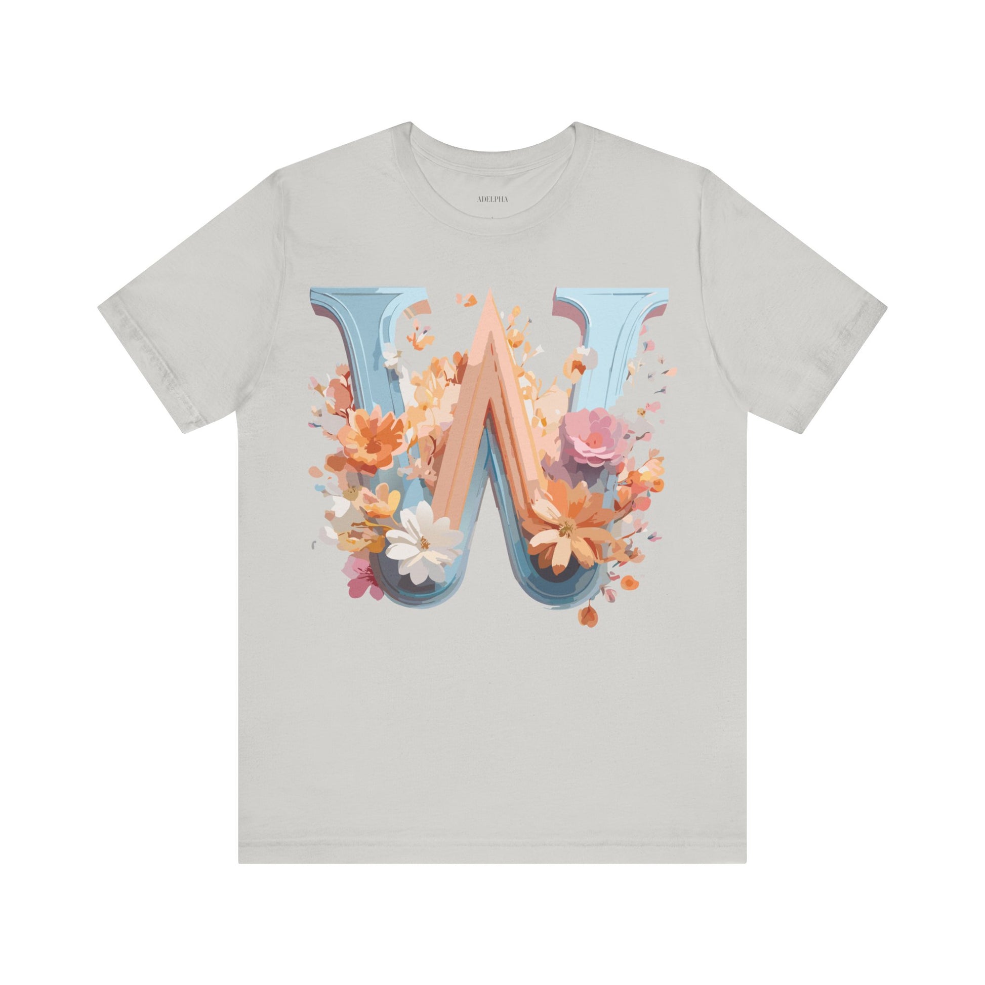 Natural Cotton Tee Shirt - Letters Collection - W Printify