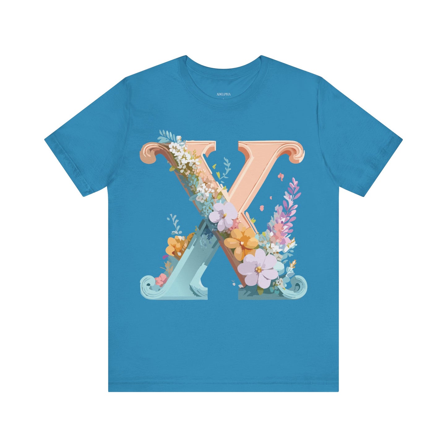 Natural Cotton Tee Shirt - Letters Collection - X Printify