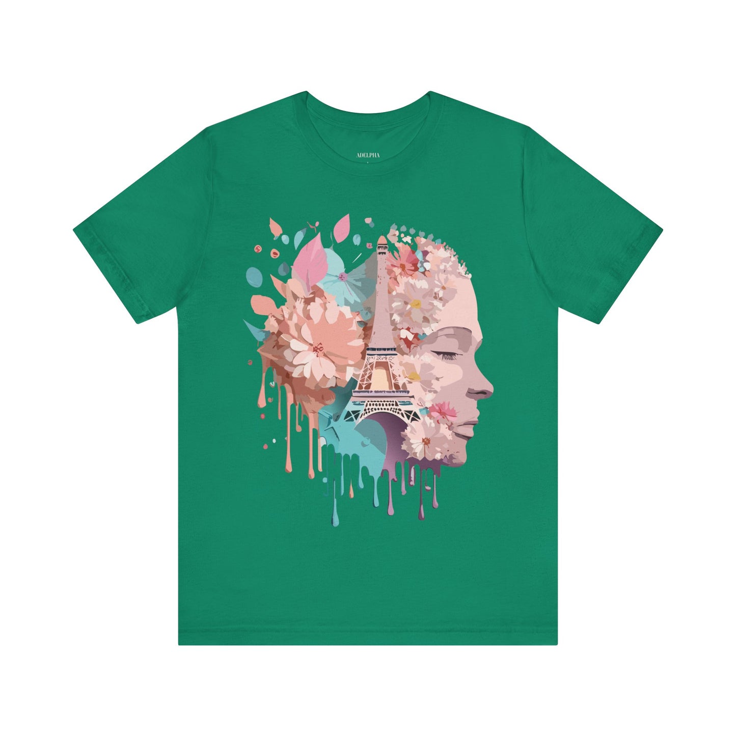 Natural Cotton Tee Shirt - Beautiful Places Collection - Paris Printify