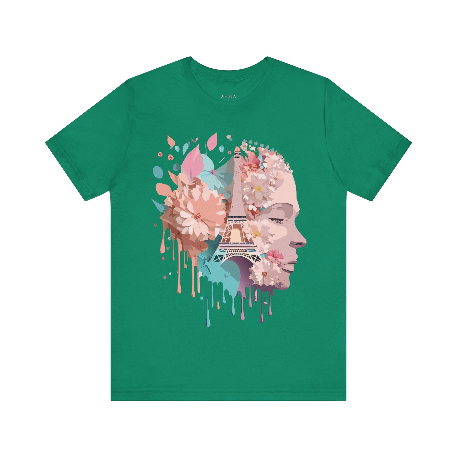 Natural Cotton Tee Shirt - Beautiful Places Collection - Paris Printify