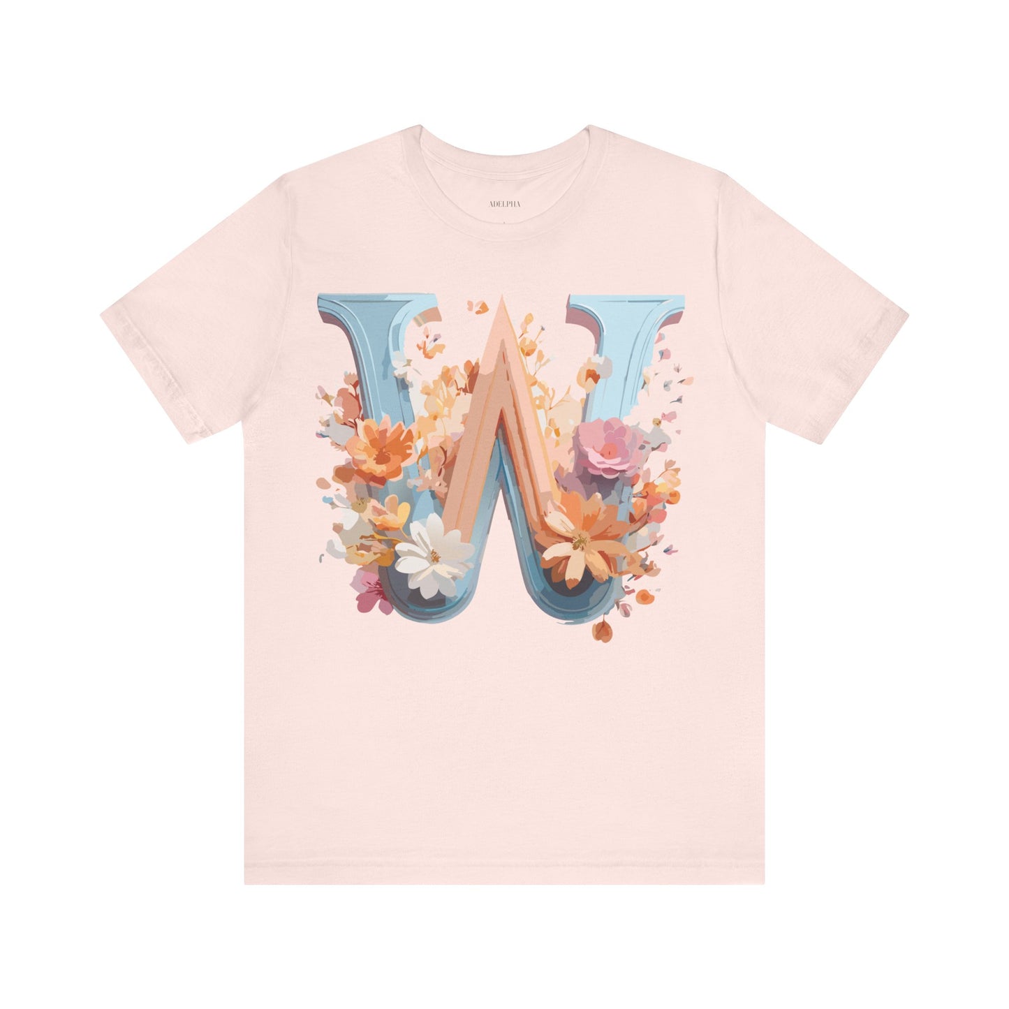 Natural Cotton Tee Shirt - Letters Collection - W Printify