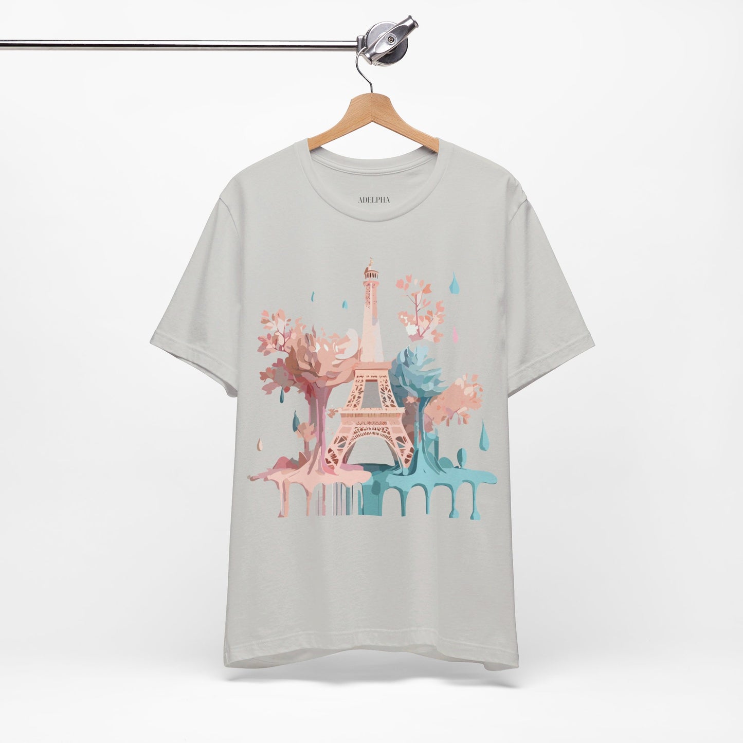 Natural Cotton Tee Shirt - Beautiful Places Collection - Paris Printify
