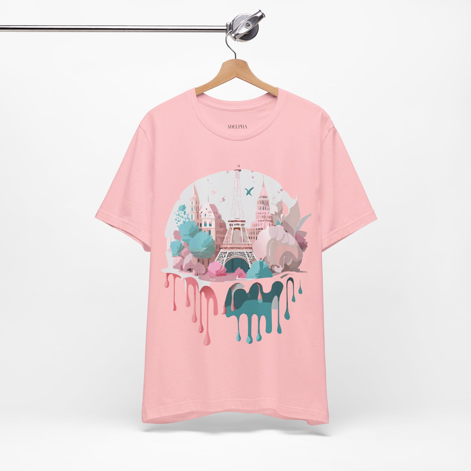 Natural Cotton Tee Shirt - Beautiful Places Collection - Paris Printify