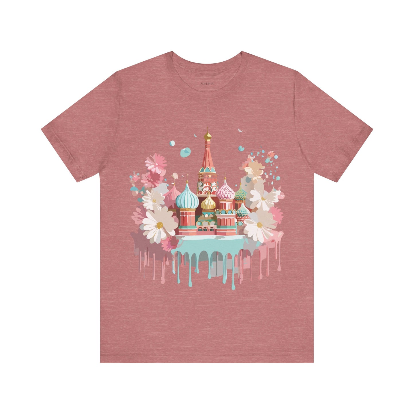 Natural Cotton Tee Shirt - Beautiful Places Collection - Moscow Printify