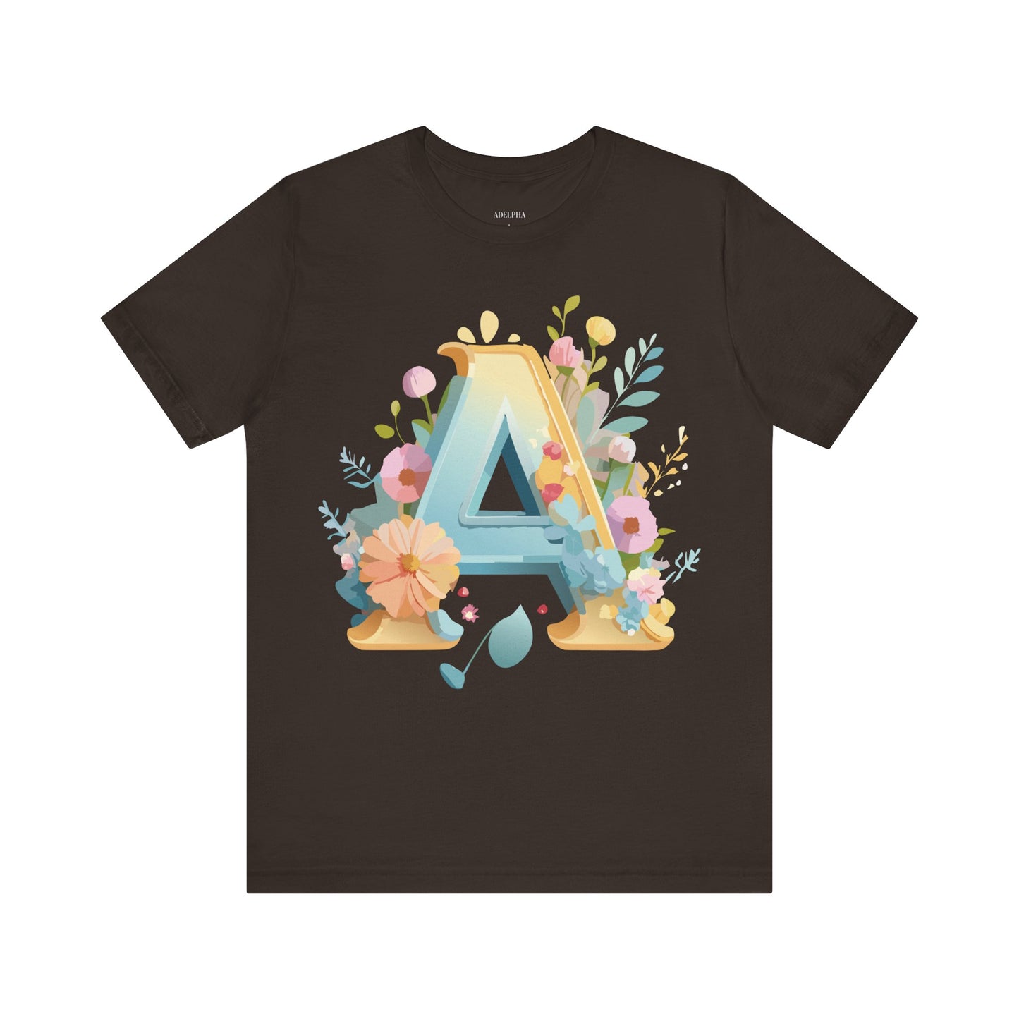 Natural Cotton Tee Shirt - Letters Collection - A Printify