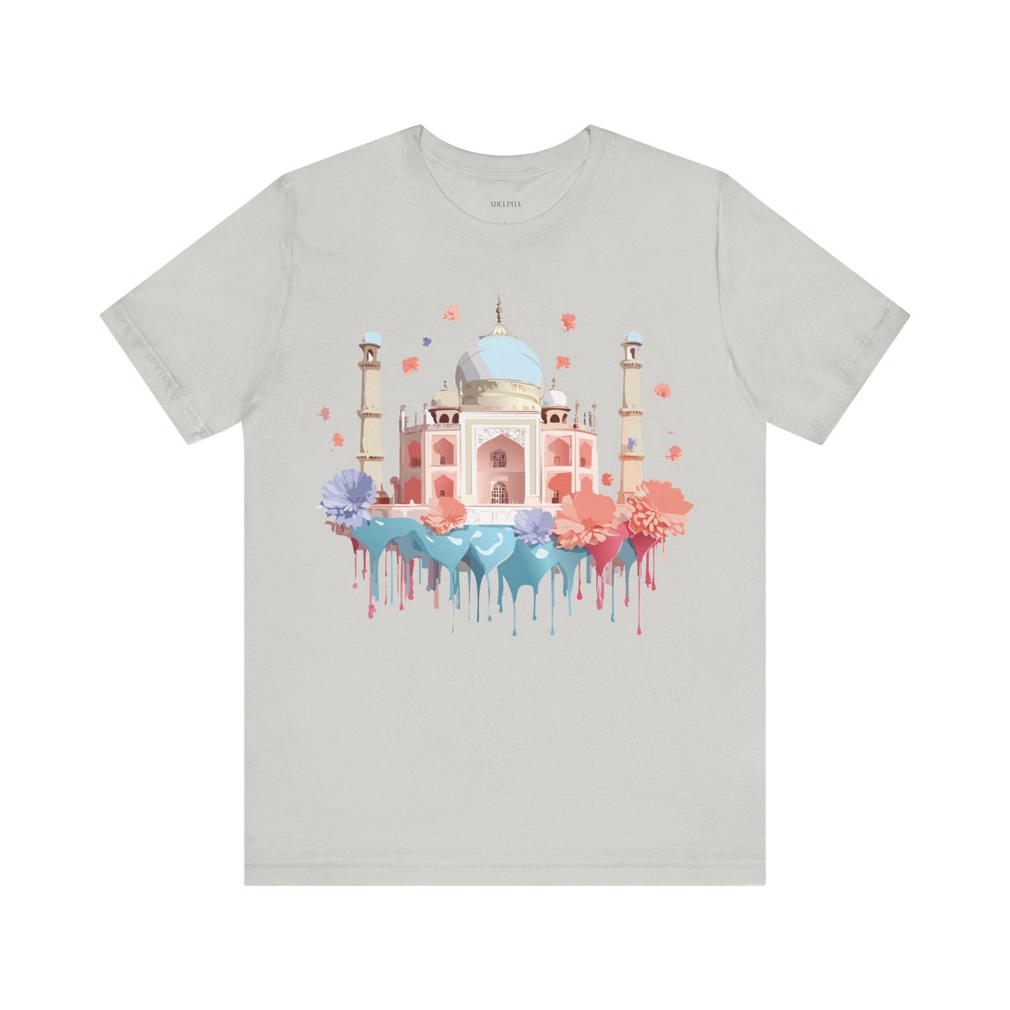 Natural Cotton Tee Shirt - Taj Mahal, India Printify