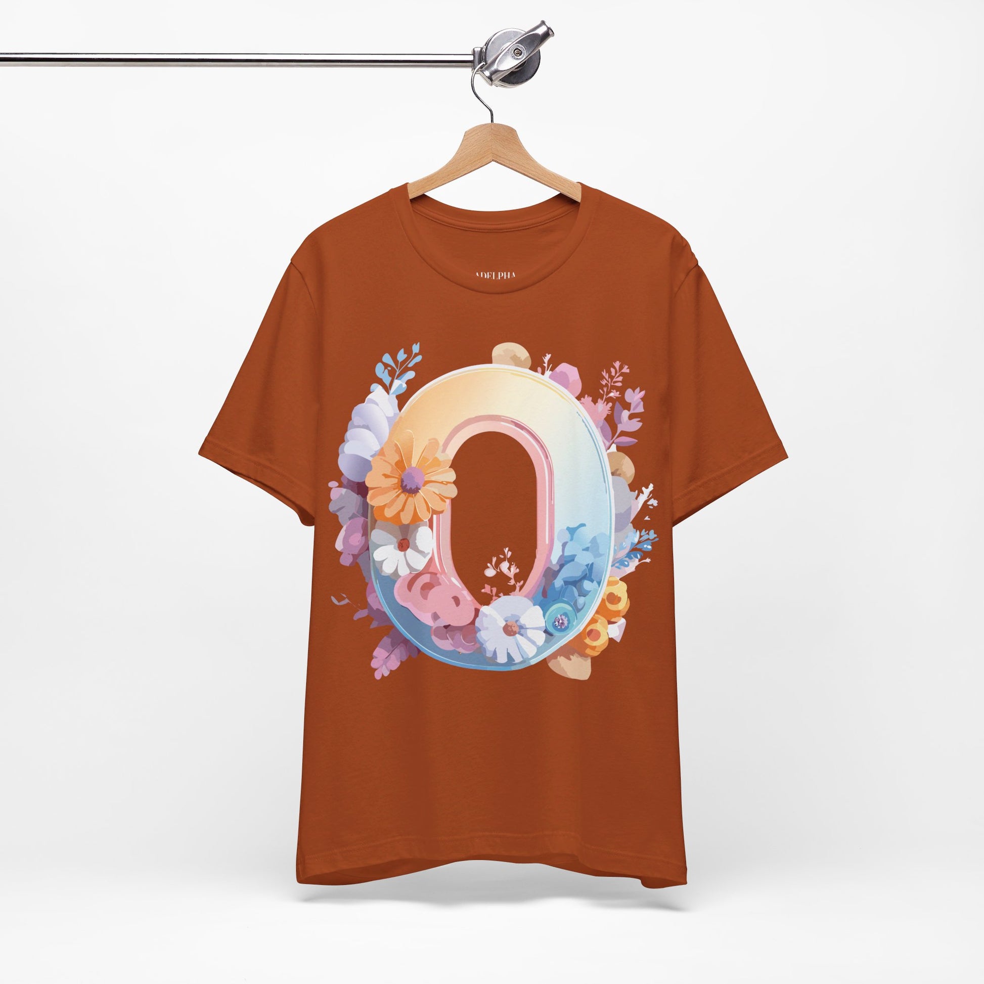 Natural Cotton Tee Shirt - Letters Collection - O Printify