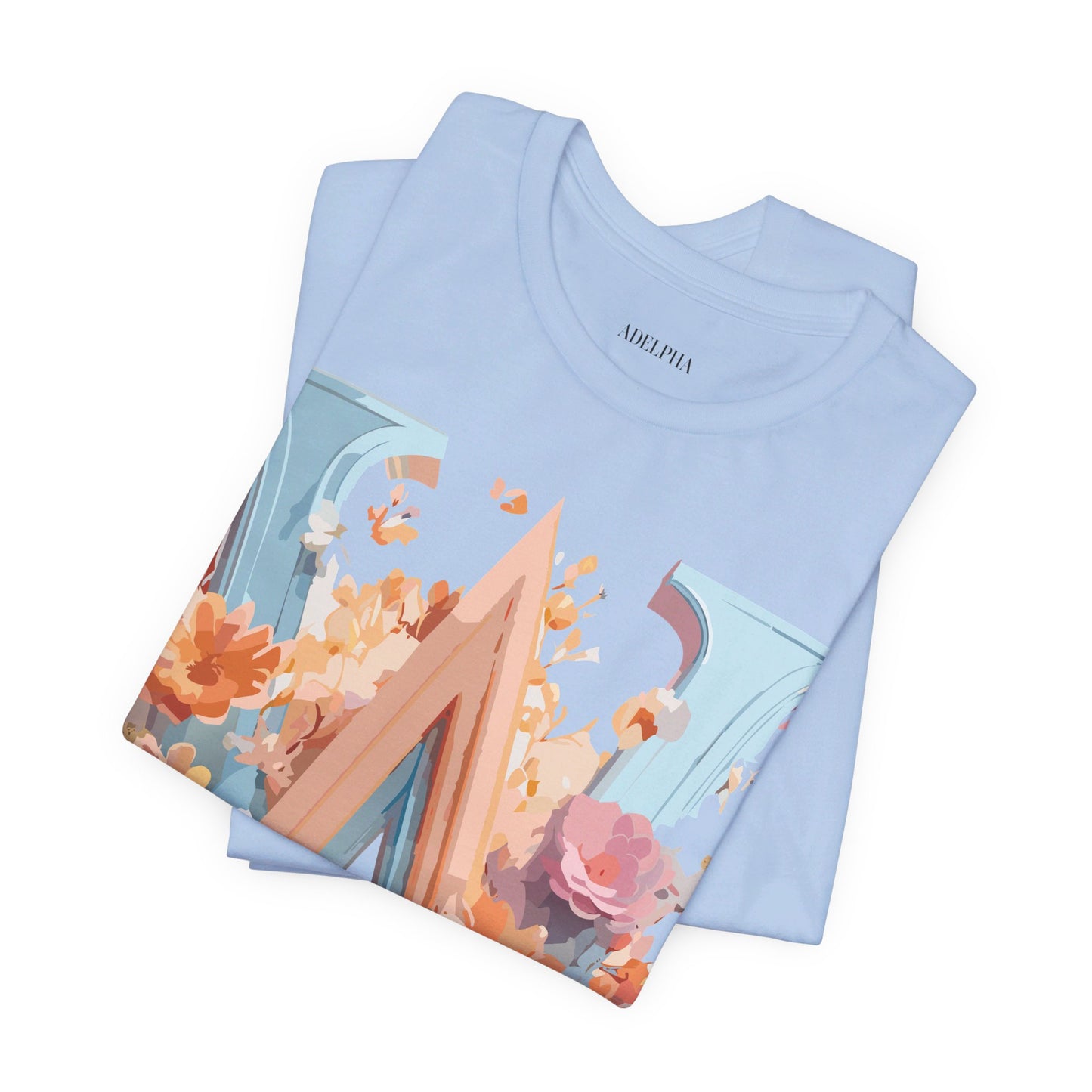 Natural Cotton Tee Shirt - Letters Collection - W Printify