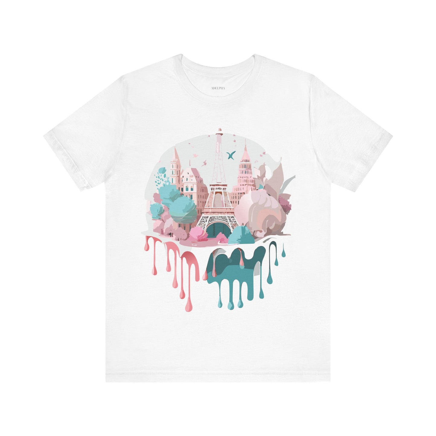 Natural Cotton Tee Shirt - Beautiful Places Collection - Paris Printify
