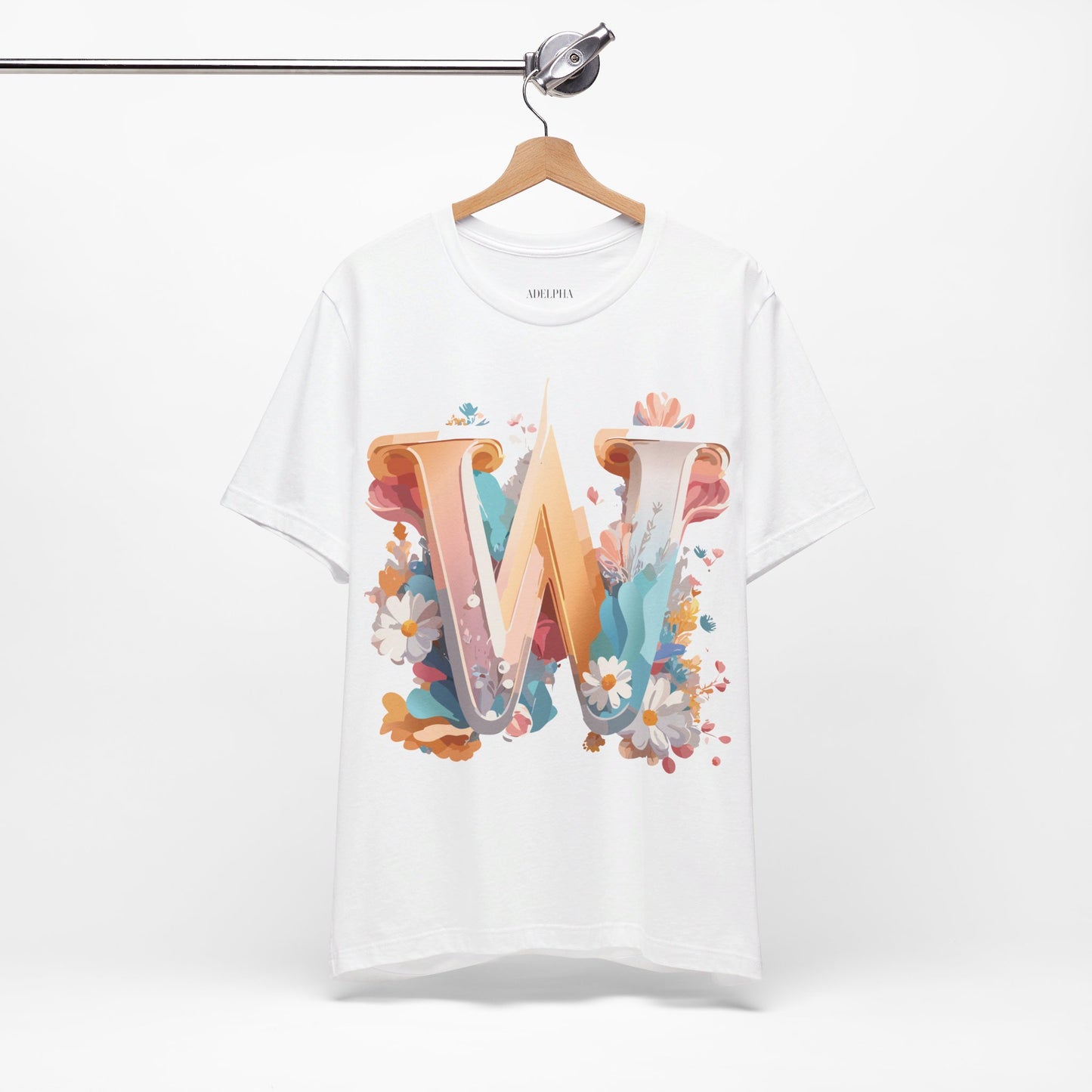 Natural Cotton Tee Shirt - Letters Collection - W Printify