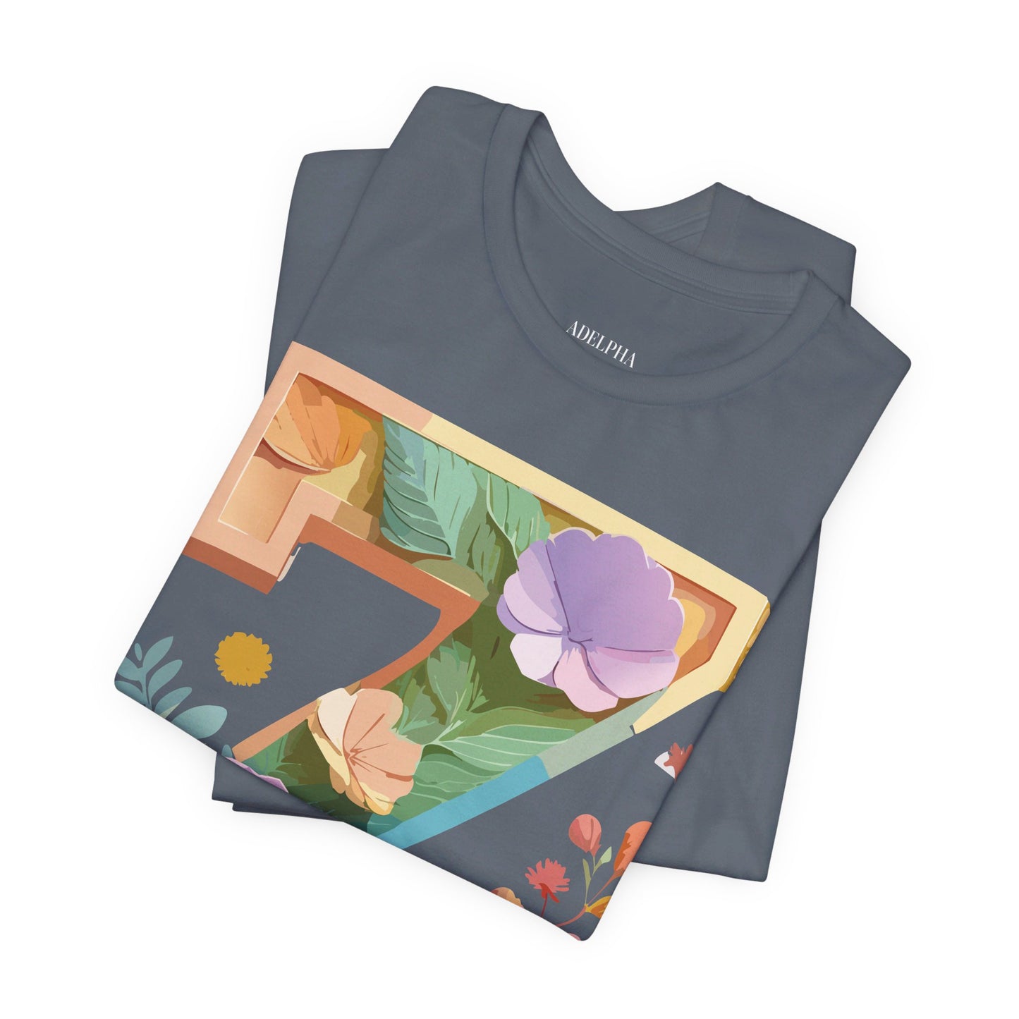Natural Cotton Tee Shirt - Letters Collection - Z Printify