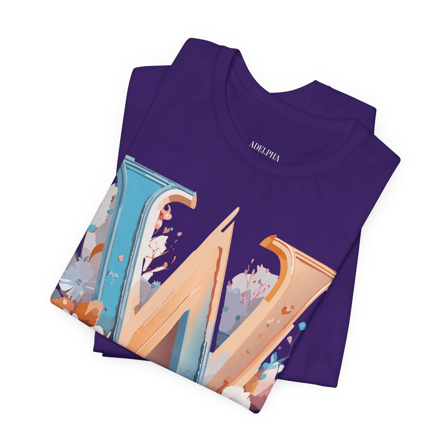 Natural Cotton Tee Shirt - Letters Collection - W Printify