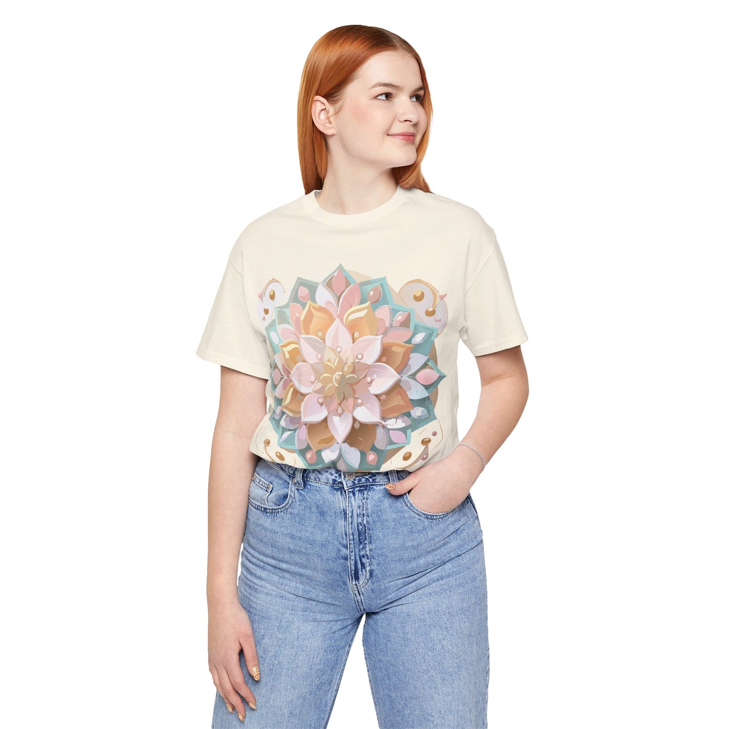 Natural Cotton Tee Shirt - Medallion Collection Printify
