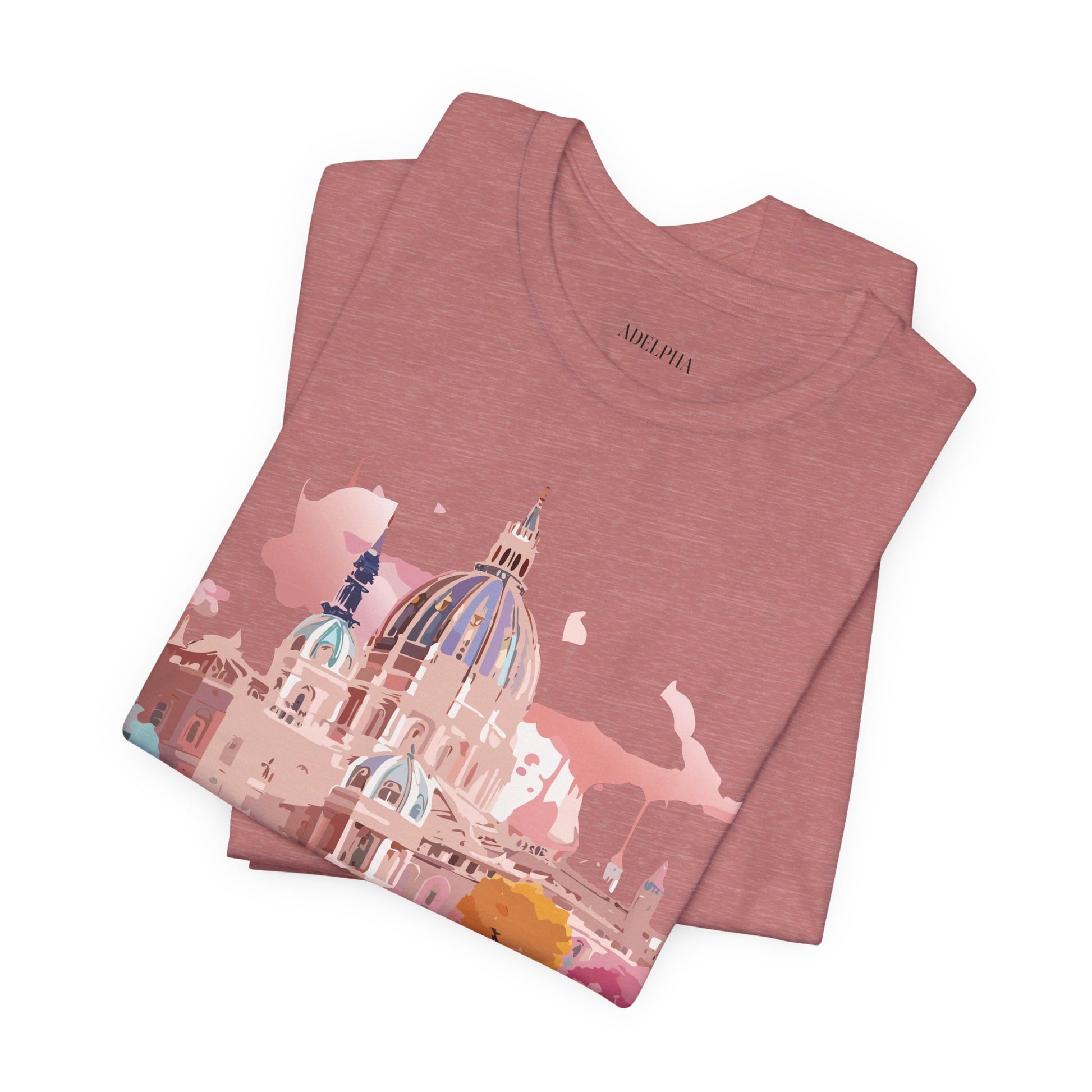 Natural Cotton Tee Shirt - Beautiful Places Collection - Vienna Printify
