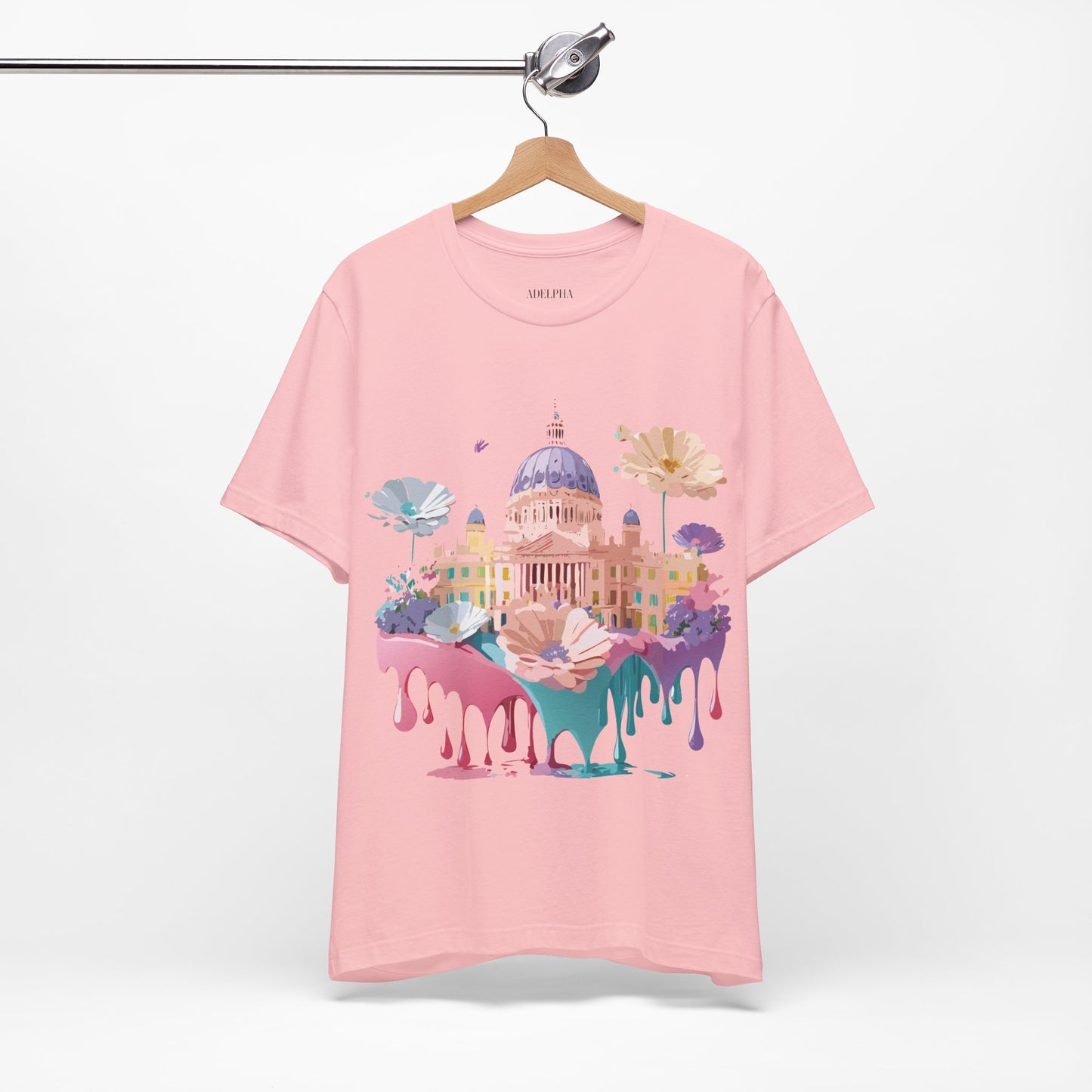 Natural Cotton Tee Shirt - Beautiful Places Collection - Madrid Printify