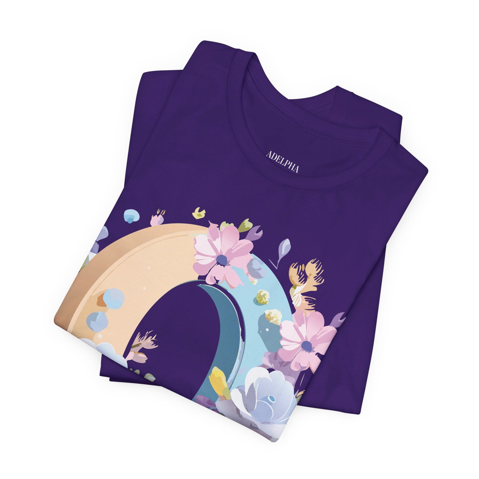 Natural Cotton Tee Shirt - Letters Collection - O Printify