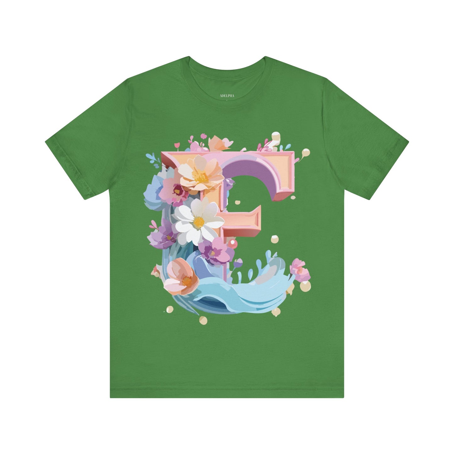 Natural Cotton Tee Shirt - Letters Collection - E Printify