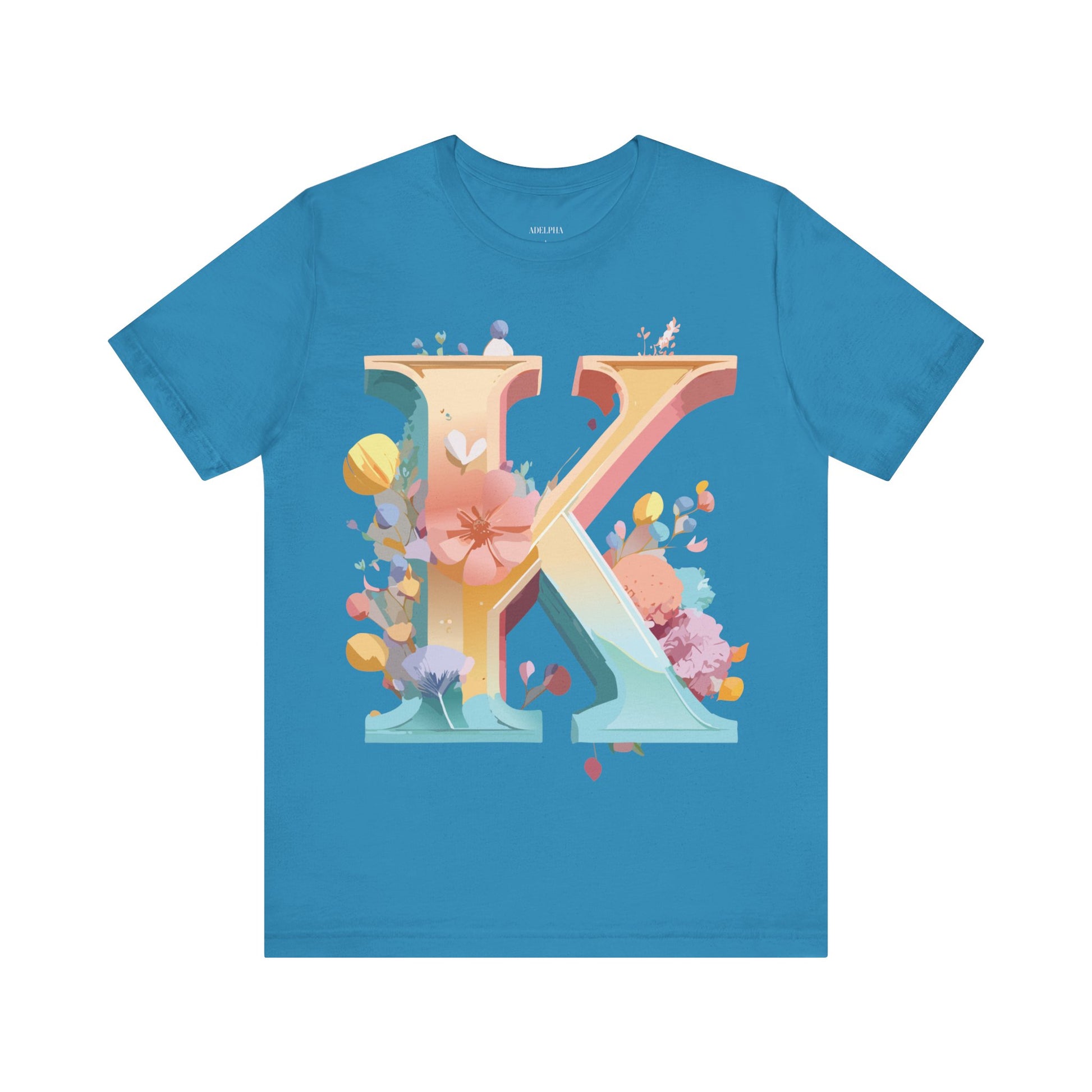 Natural Cotton Tee Shirt - Letters Collection - K Printify