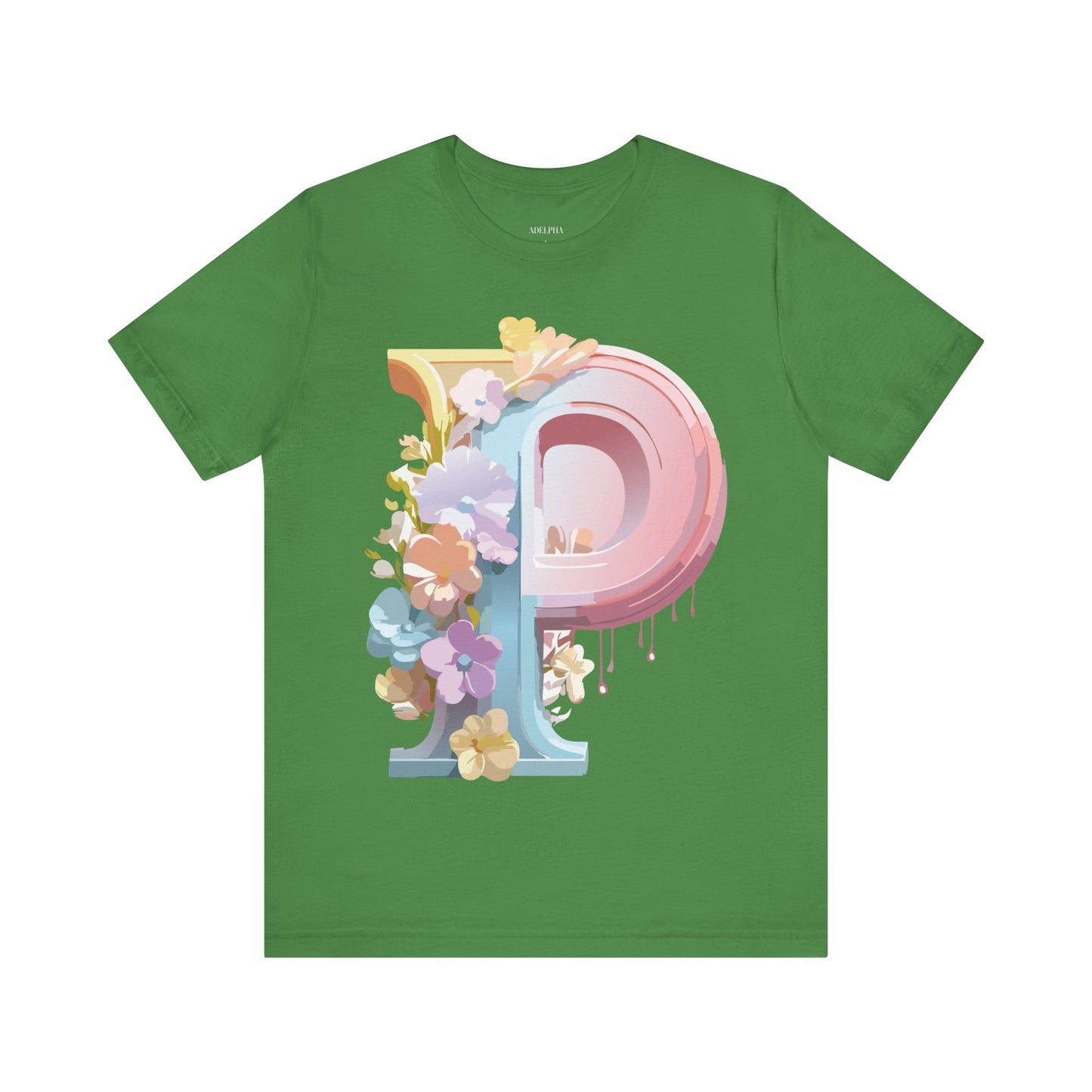 Natural Cotton Tee Shirt - Letters Collection - P Printify