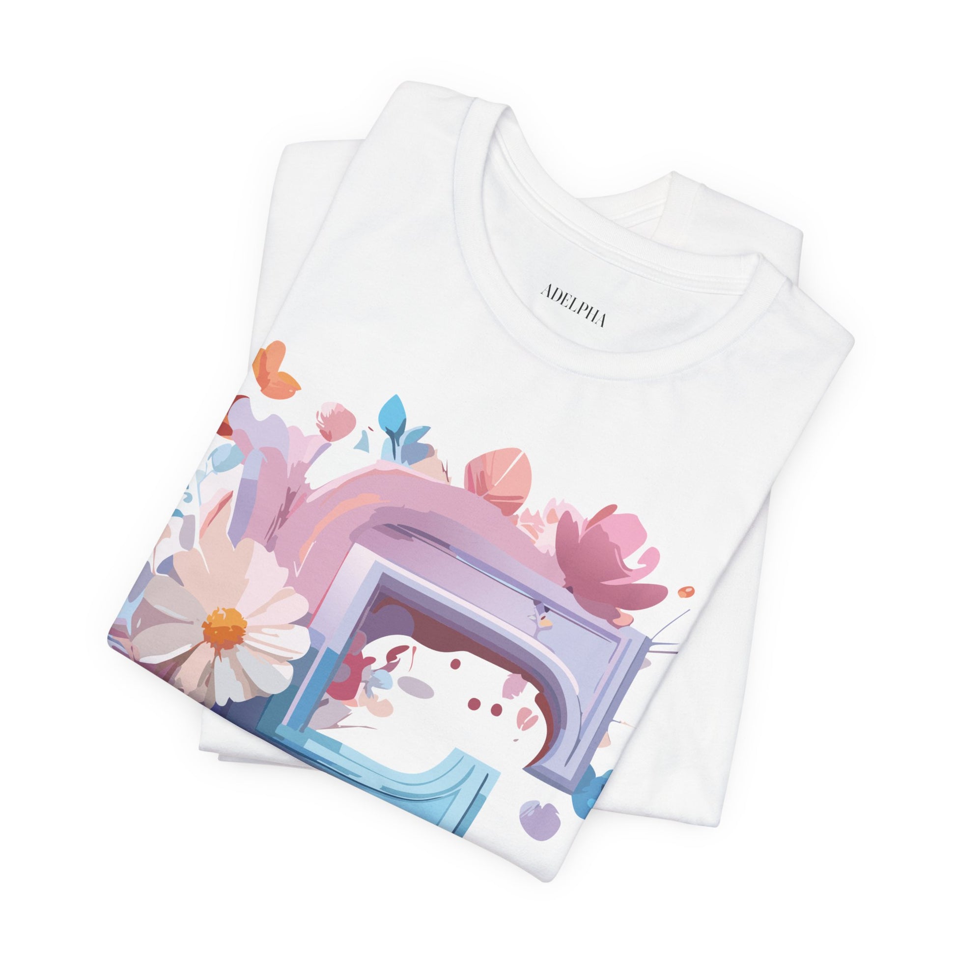 Natural Cotton Tee Shirt - Letters Collection - F Printify