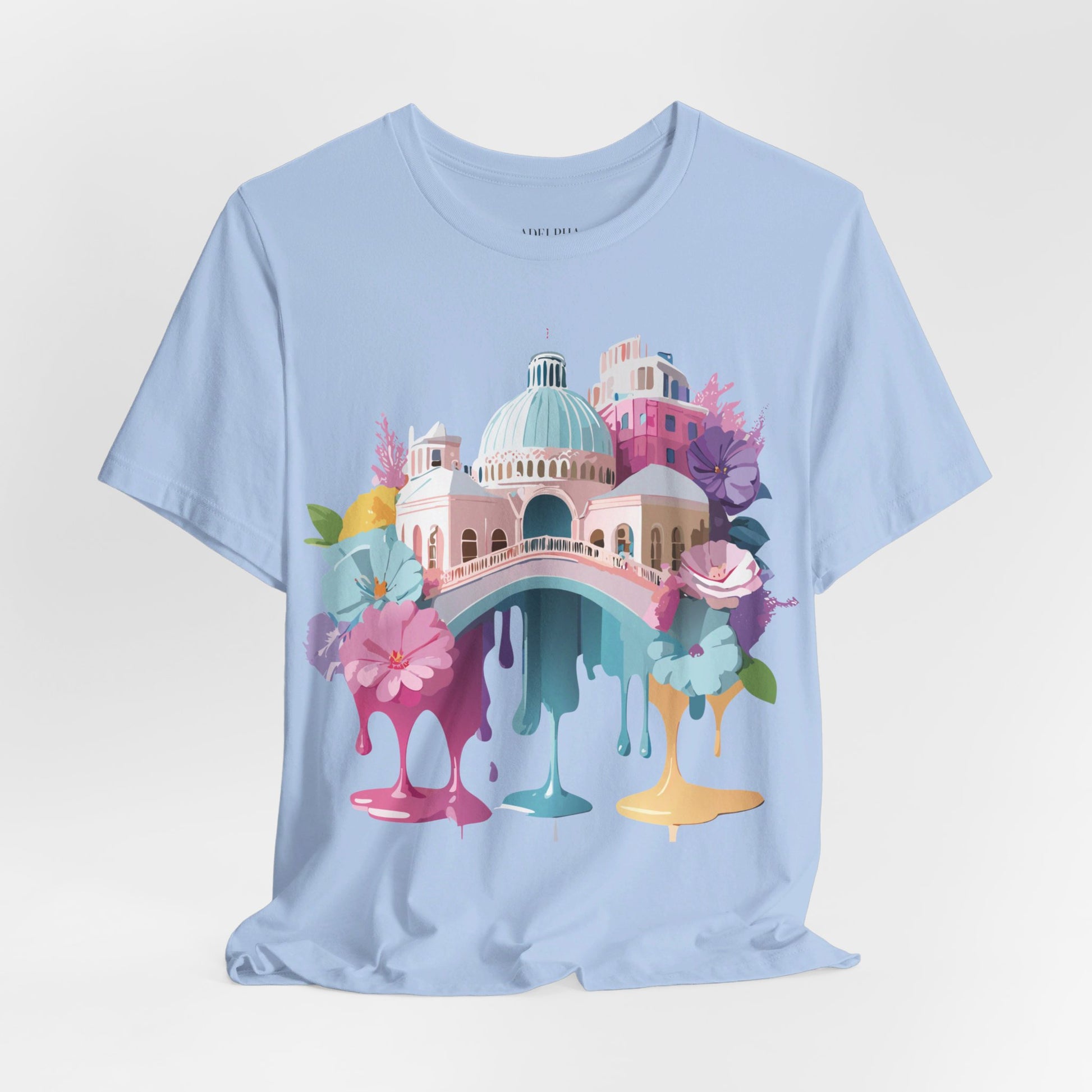 Natural Cotton Tee Shirt - Beautiful Places Collection - Venice Printify