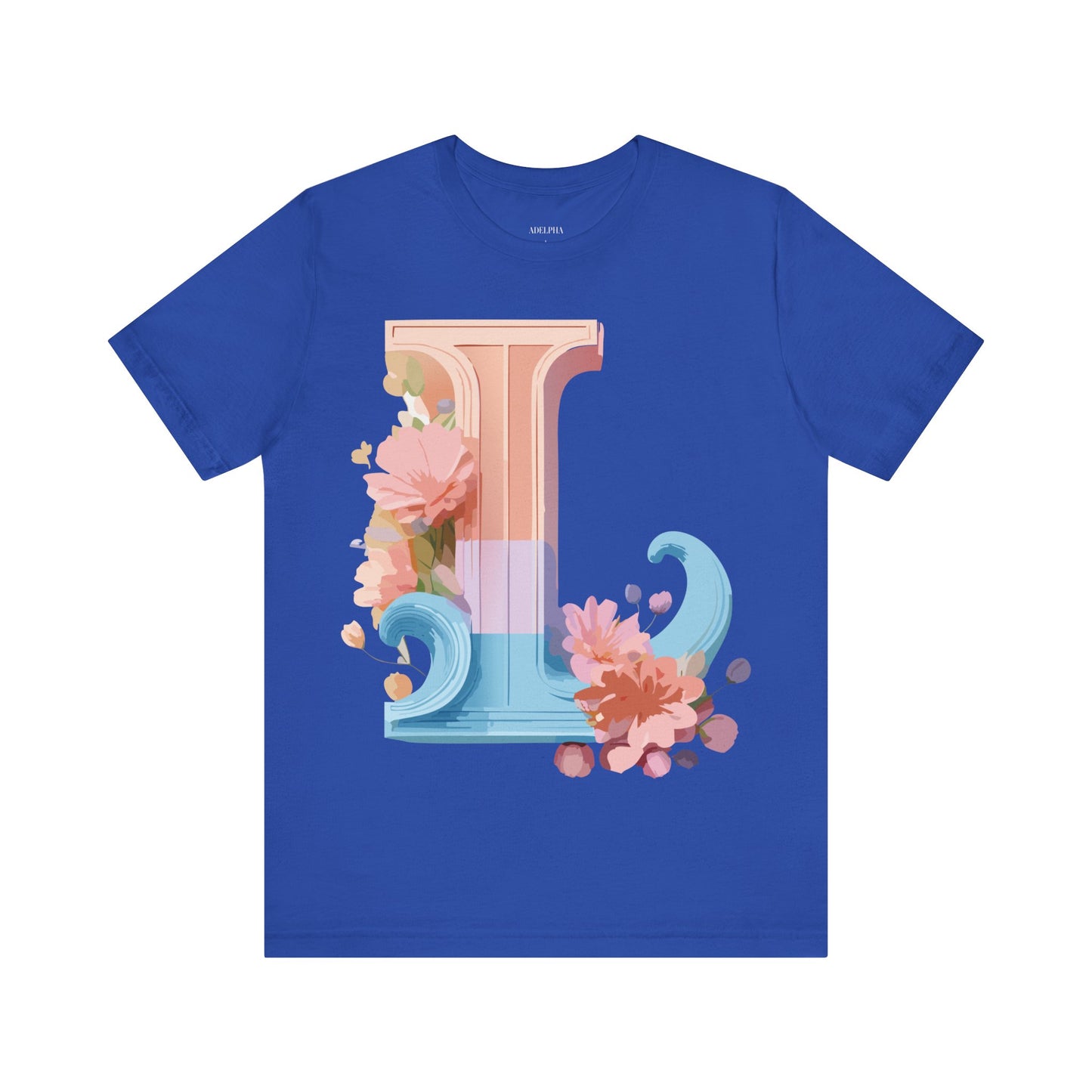 Natural Cotton Tee Shirt - Letters Collection - L Printify
