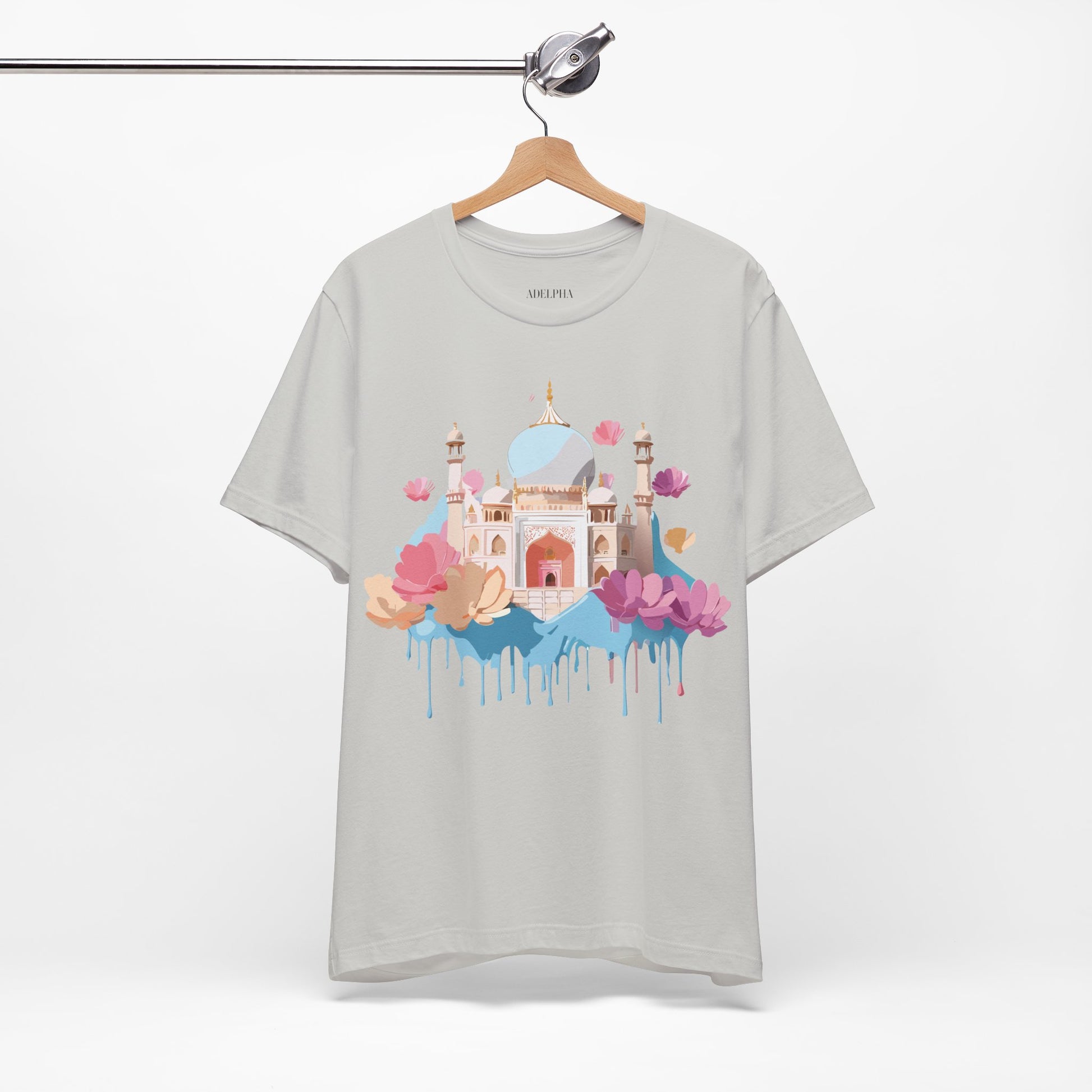 Natural Cotton Tee Shirt - Taj Mahal, India Printify