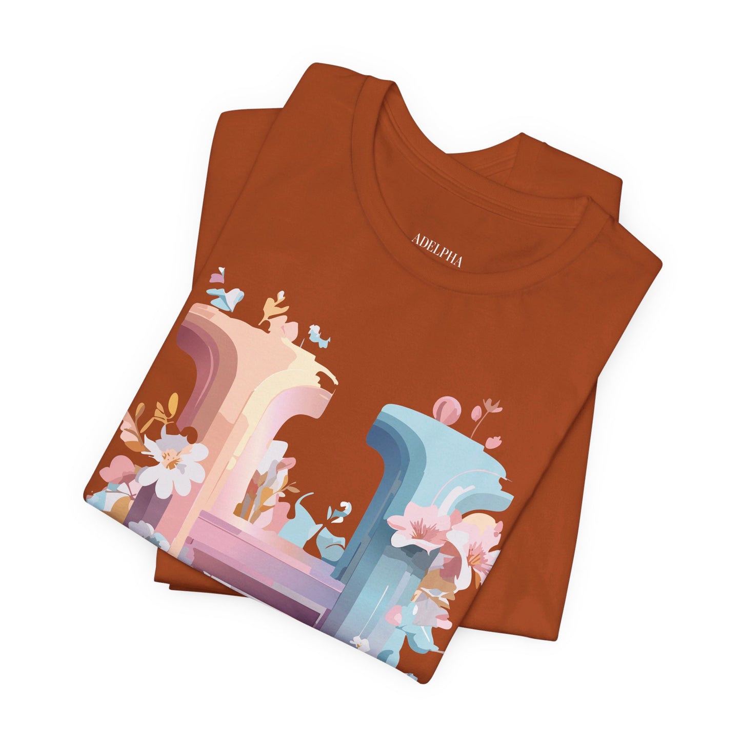 Natural Cotton Tee Shirt - Letters Collection - H Printify