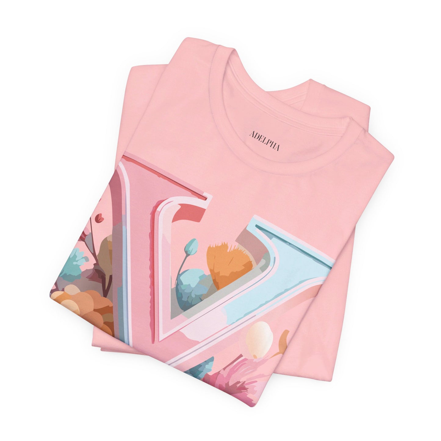 Natural Cotton Tee Shirt - Letters Collection - Y Printify